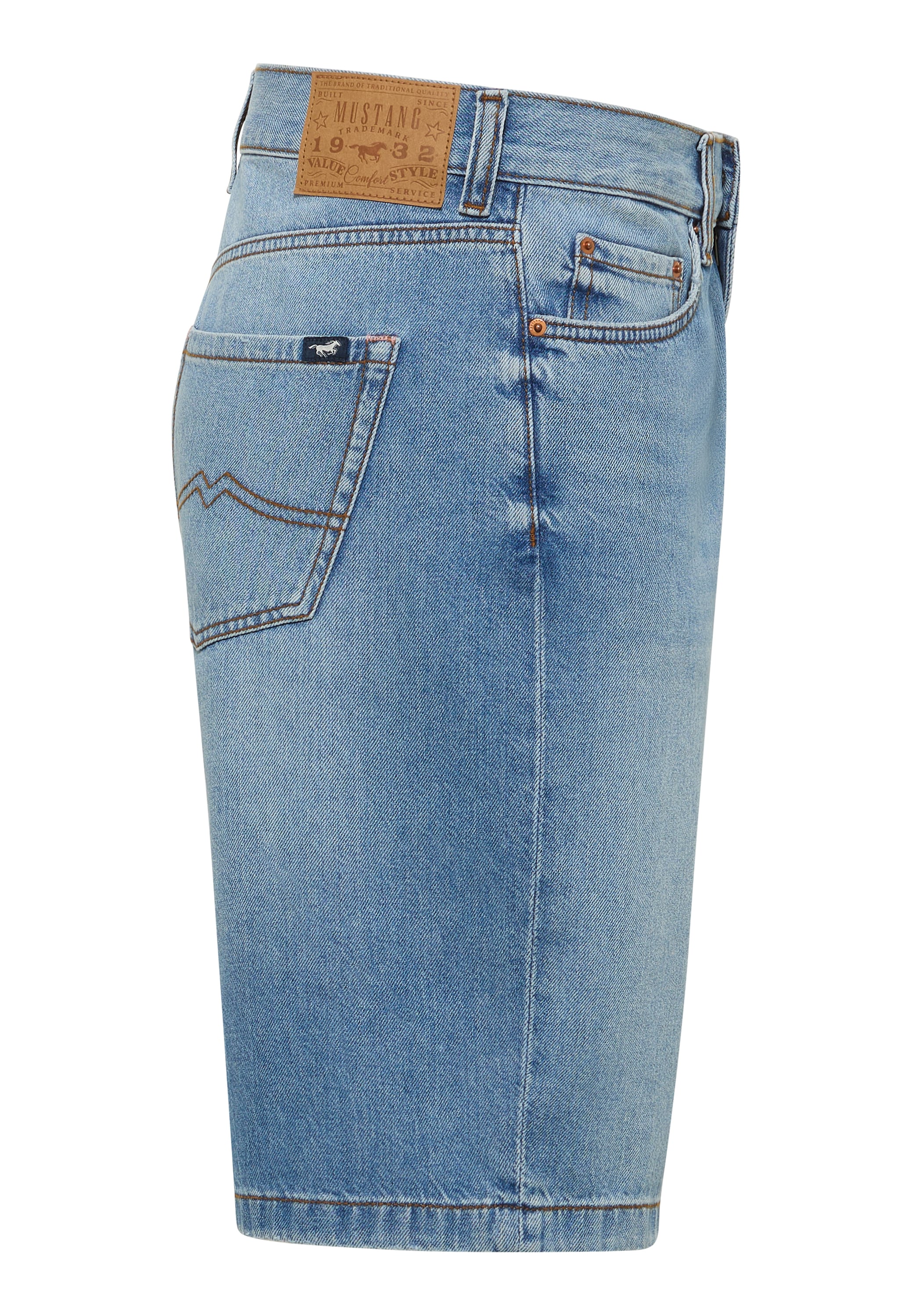 MUSTANG Straight-Jeans »Herren Style Jeff Shorts«