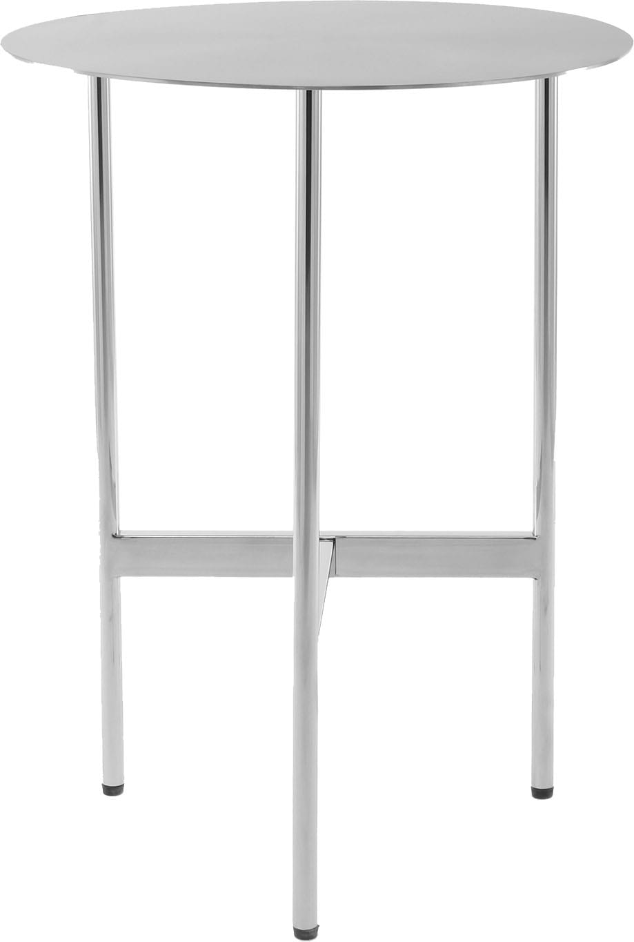 Kayoom Beistelltisch »Pero 125, Minimalistisches Design, Passt zu jedem Einrichtungsstil«, (1 St.), Gestelldesign aus Edelstahl, runde Ablagefläche, minimalistisch