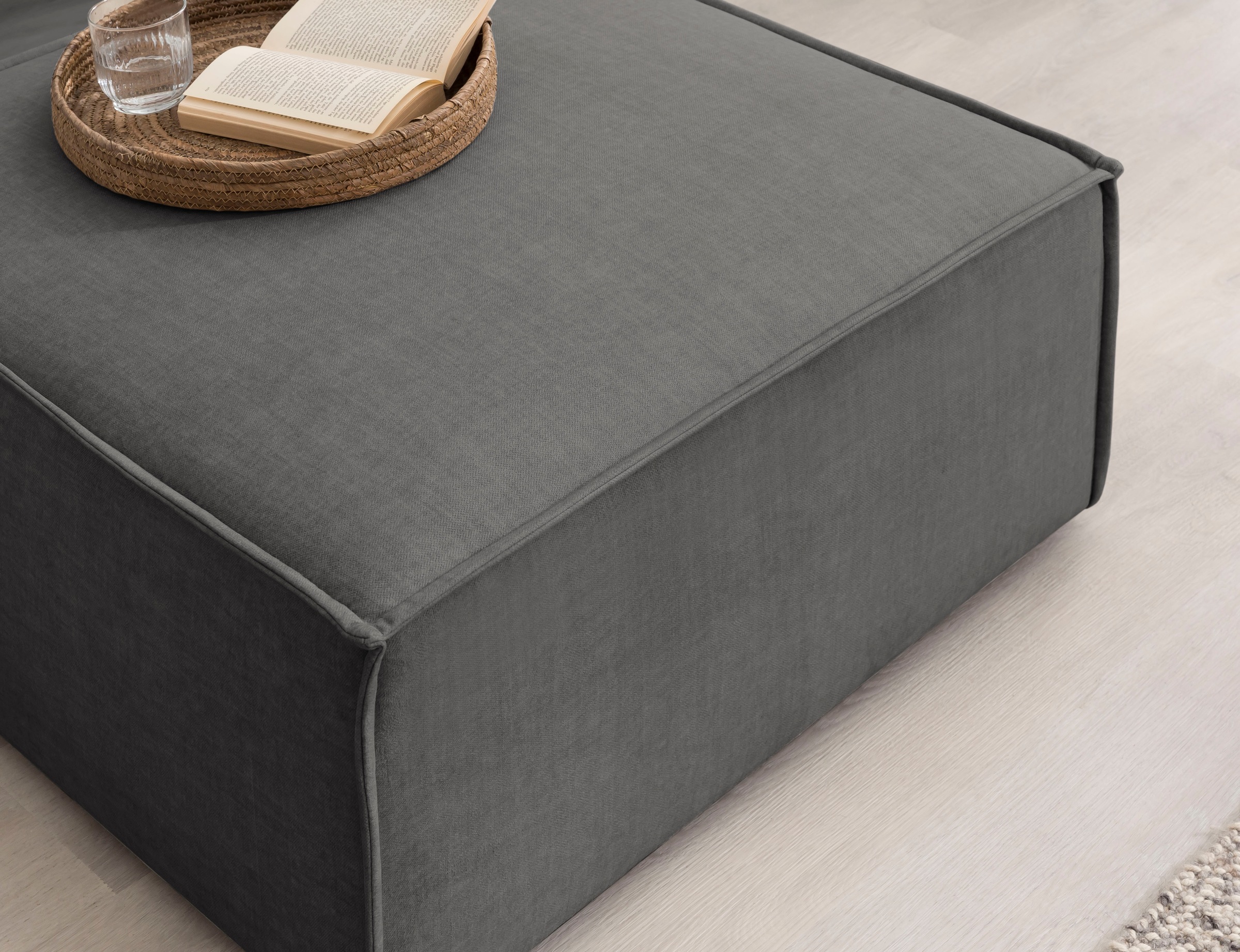 Home affaire Sessel »SHERWOOD«, Loveseat und Hocker im Set, passend zur Polster-Serie SHERWOOD