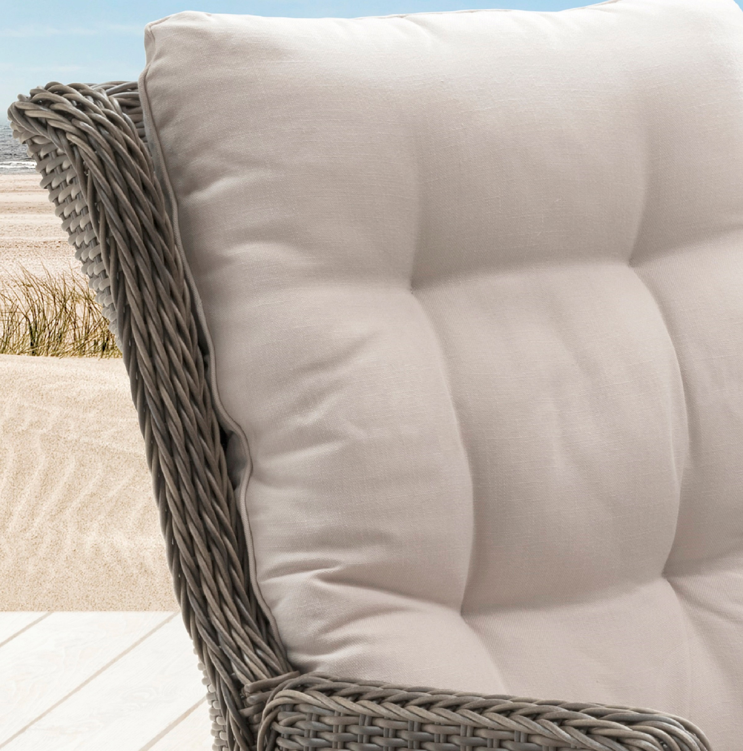 Destiny Gartensessel »CASA RELAX«, 3-tlg., Polyrattan, verstellbar, inkl. Polsterauflagen+Reißverschlüsse