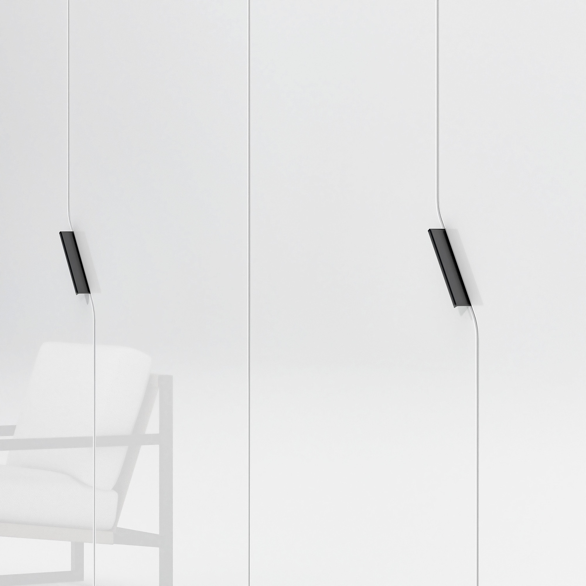 INOSIGN Kleiderschrank »AMETISTA, Drehtürenschrank, designgeformten Fronten«, Made in Italy, hochglanz lackiert, Basisausführung, Zubehör extra