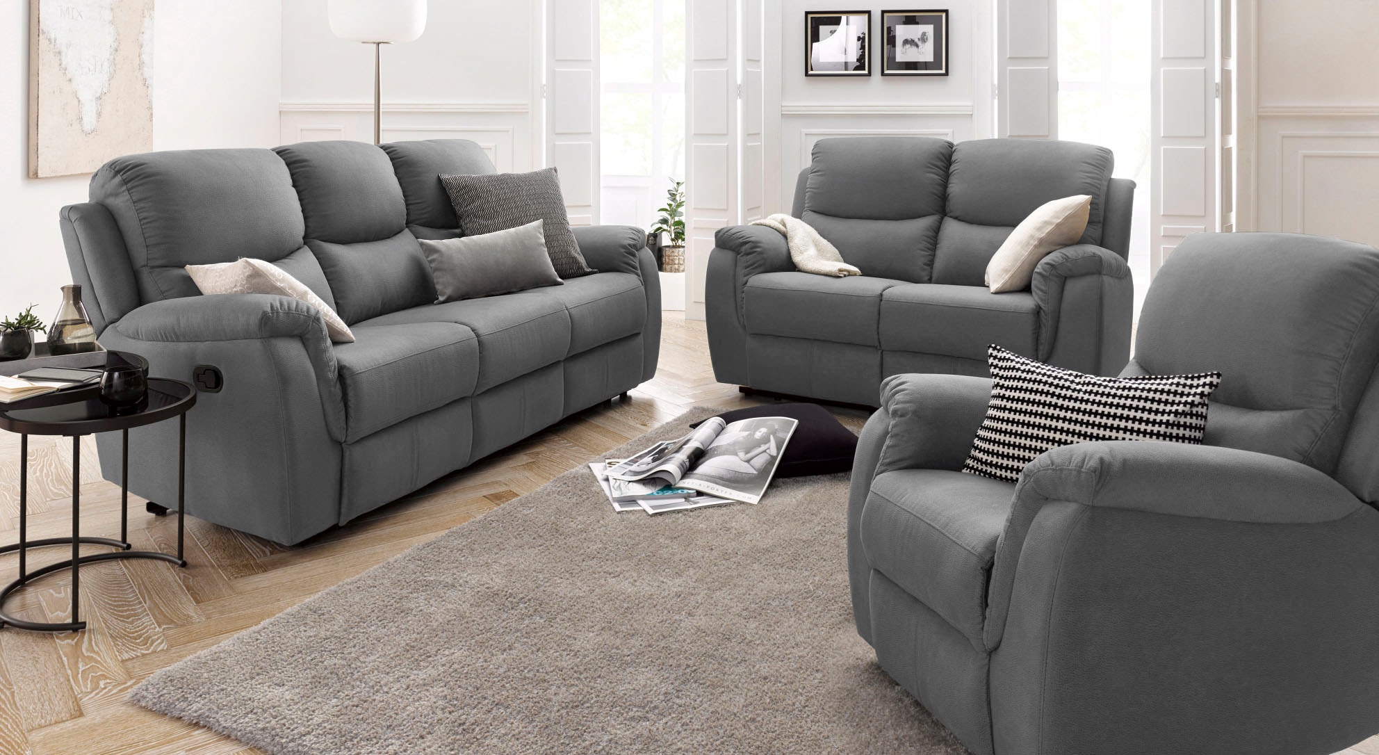 ATLANTIC home collection 2-Sitzer »Diana«, mit Relaxfunktion und Federkern, hohe Belastbarkeit