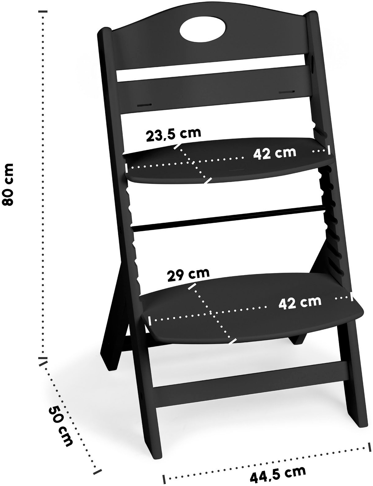 BabyGo Hochstuhl »Family, schwarz« ()