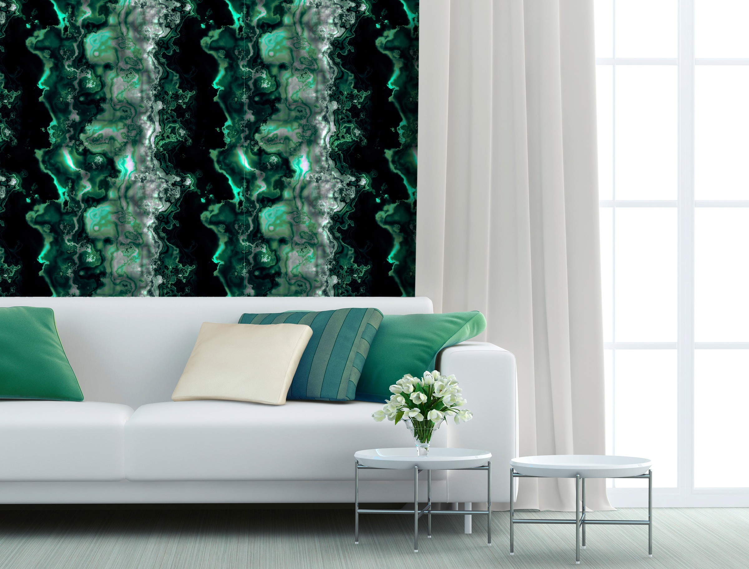 queence Vinyltapete »Iosedo«, bedruckt-clean-unifarben-minimalistisch-Abriebeffekte-Steinoptik, 90x250cm, selbstklebend, kinderleichte Anbringung, Sticker