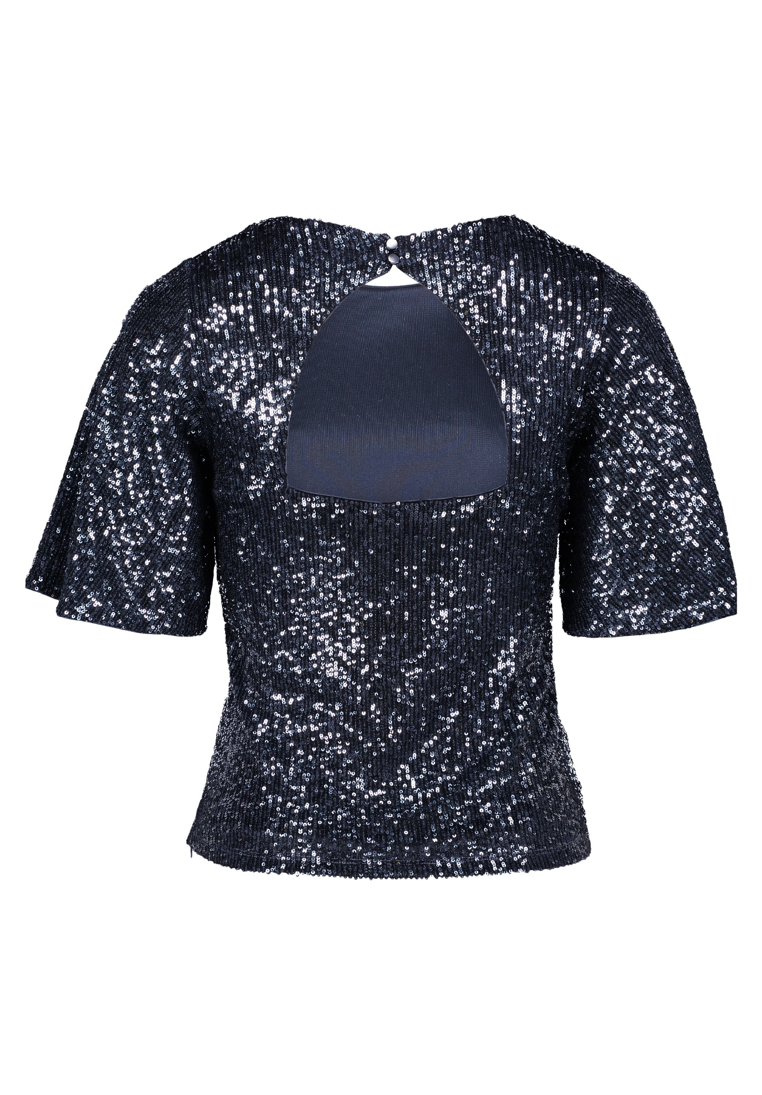 Vera Mont T-Shirt »Pailletten-Bluse mit Flügelärmeln«