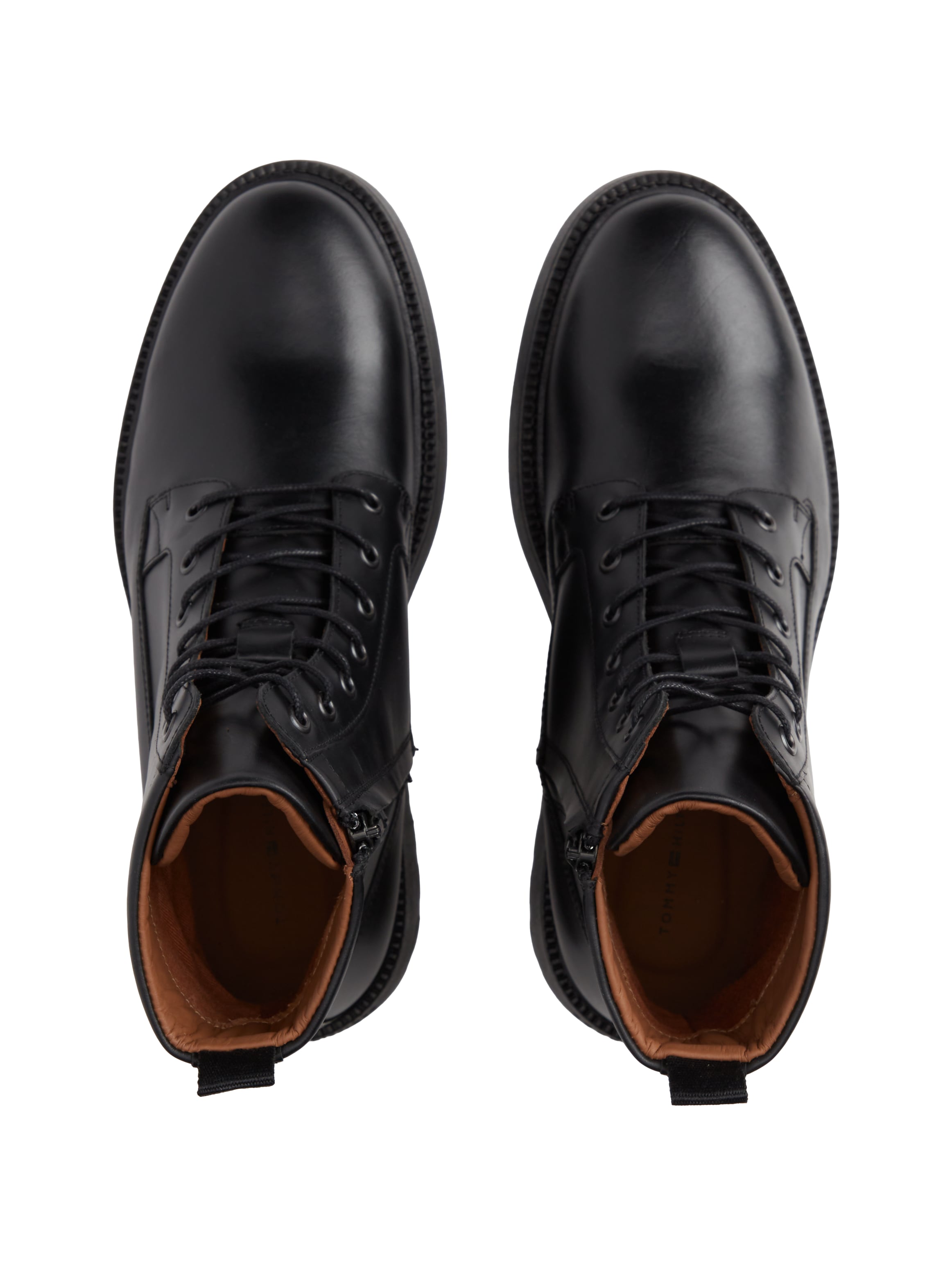 Tommy Hilfiger Schnürstiefelette »CORPORATE CASUAL LTH  BOOT«  Blockabsatz, Schnürboots mit dezenten Ziernähten