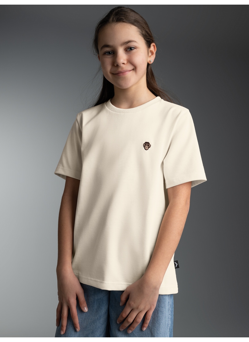 Trigema T-Shirt »TRIGEMA Heavy Oversized T-Shirt mit Affe Charly-Stickmotiv« 1