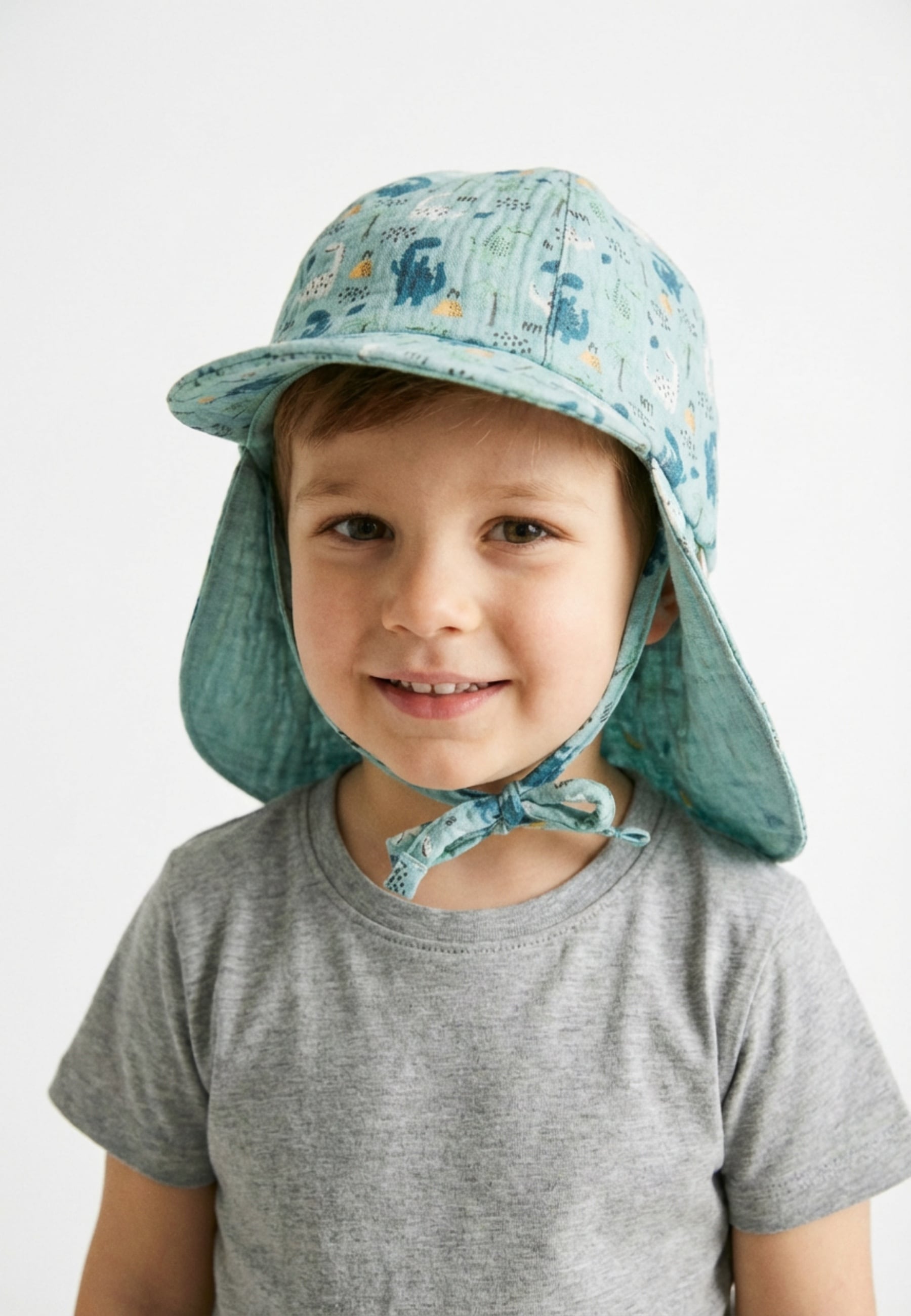 Sterntaler® Sonnenhut »Schirmmütze mit Nackenschutz Dinos«