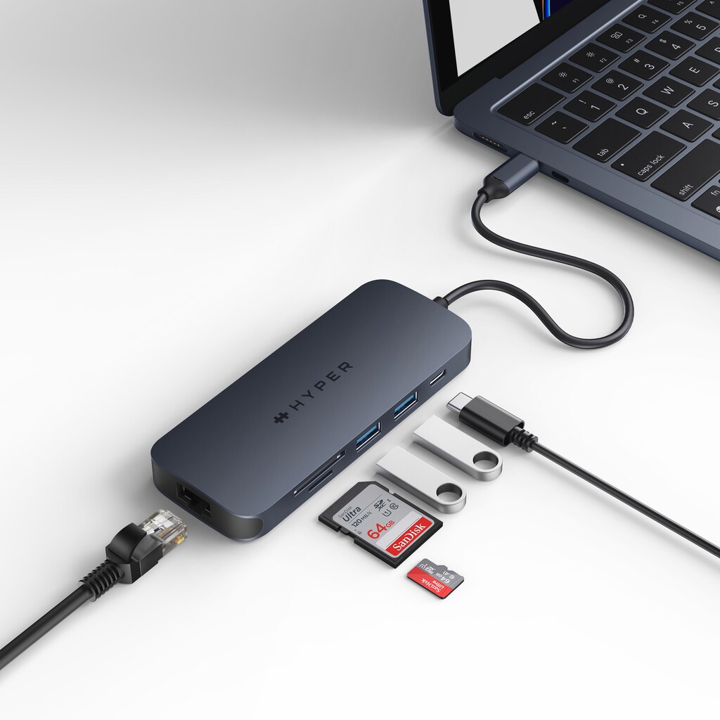 Targus USB-Verteiler »HyperDrive EcoSmart Gen.2 Universal USB-C 8-in-1 Hub«