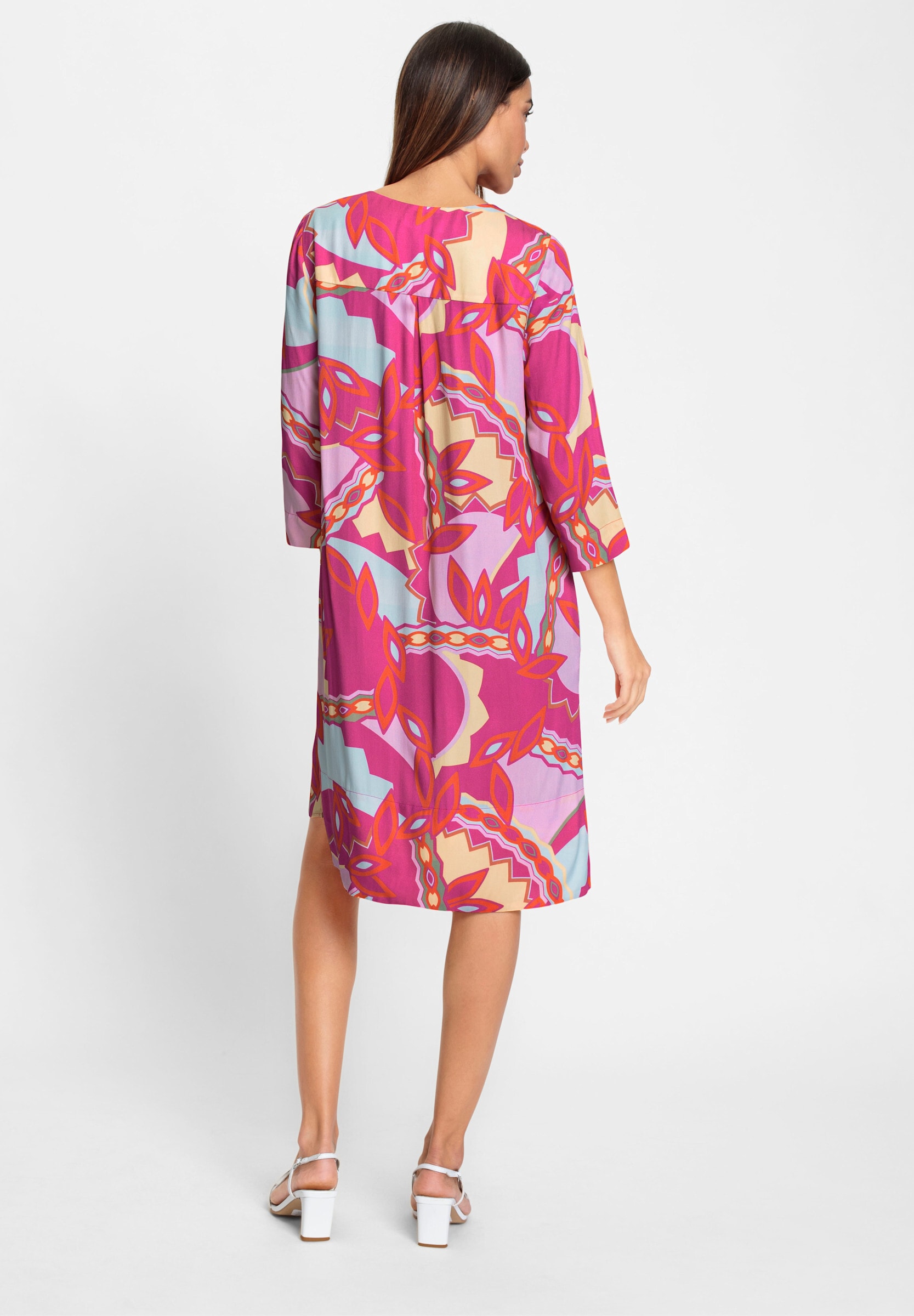 heine Druckkleid »Druck-Kleid Druckkleid mit seitlichen Nahttaschen« Nahttasche