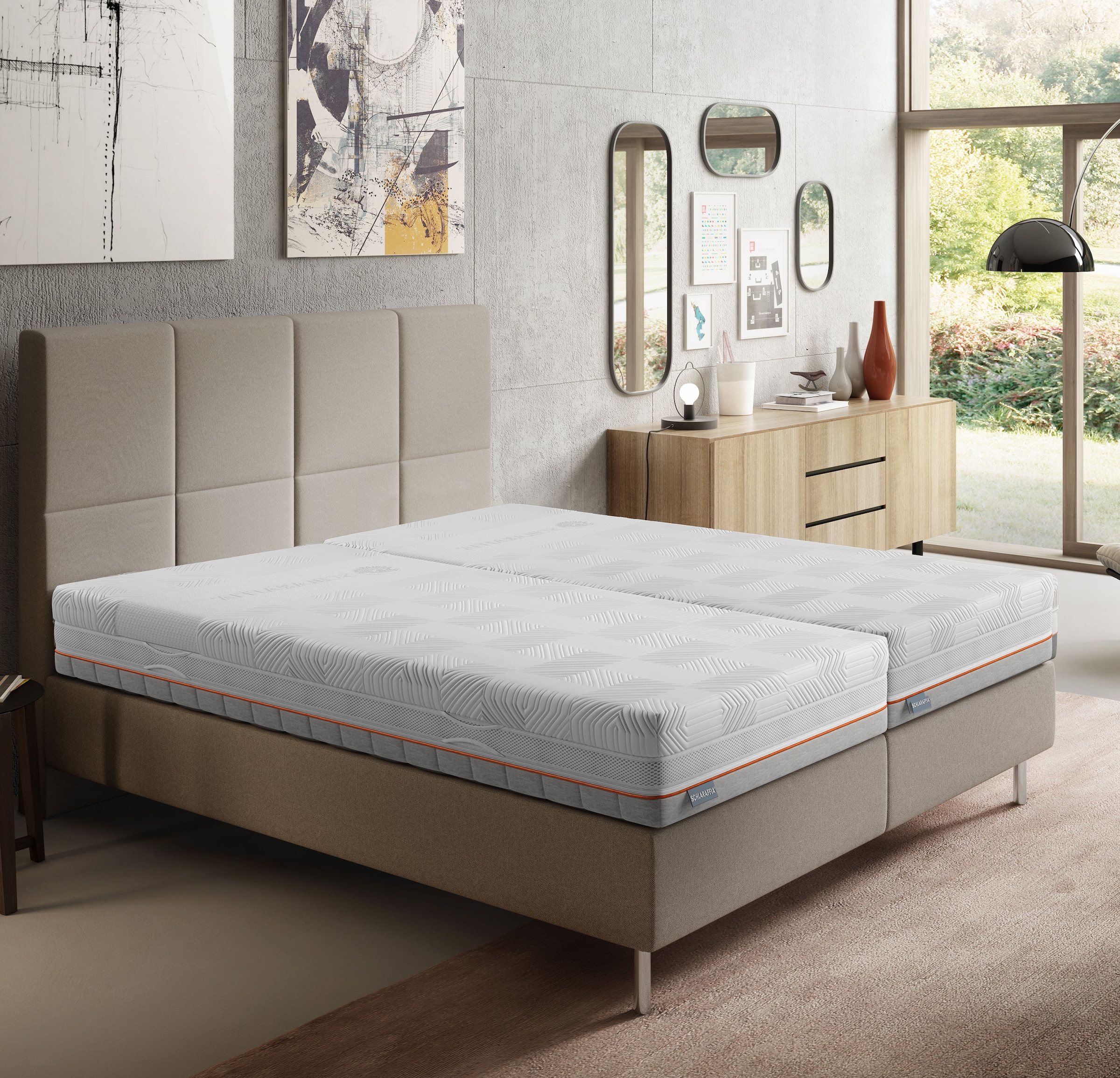 Schlaraffia »GelPro Quantum 240, 1000 Taschenfedern (bei 100x200 cm), atmungsaktiv« 24 cm hoch 1.000 Federn 1 Stk. tlg. patentierte Rhombo-therm Technologie, Matratze 90x200,  140x200 cm