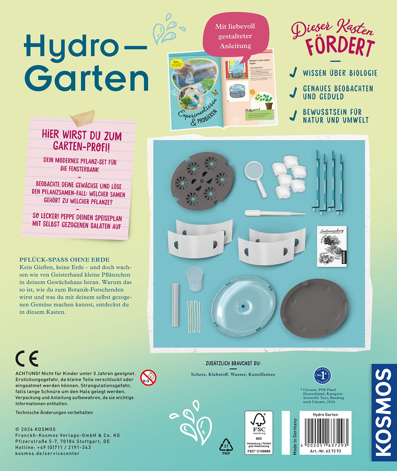 Kosmos Experimentierkasten »Hydro-Garten« Made in Germany