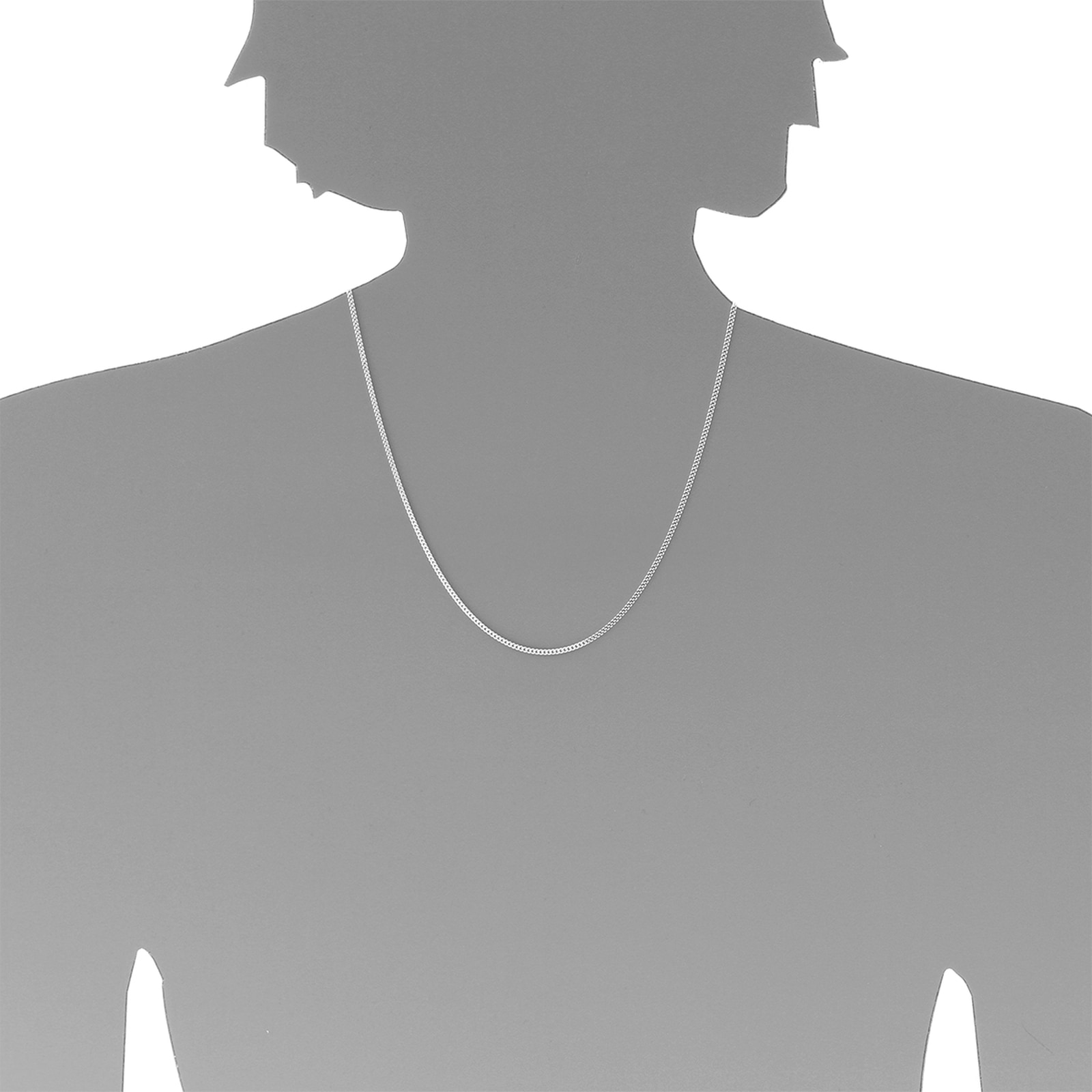 OSTSEE-SCHMUCK Silberkette »- Panzer 1,6 mm - Silber 925/000 -,«