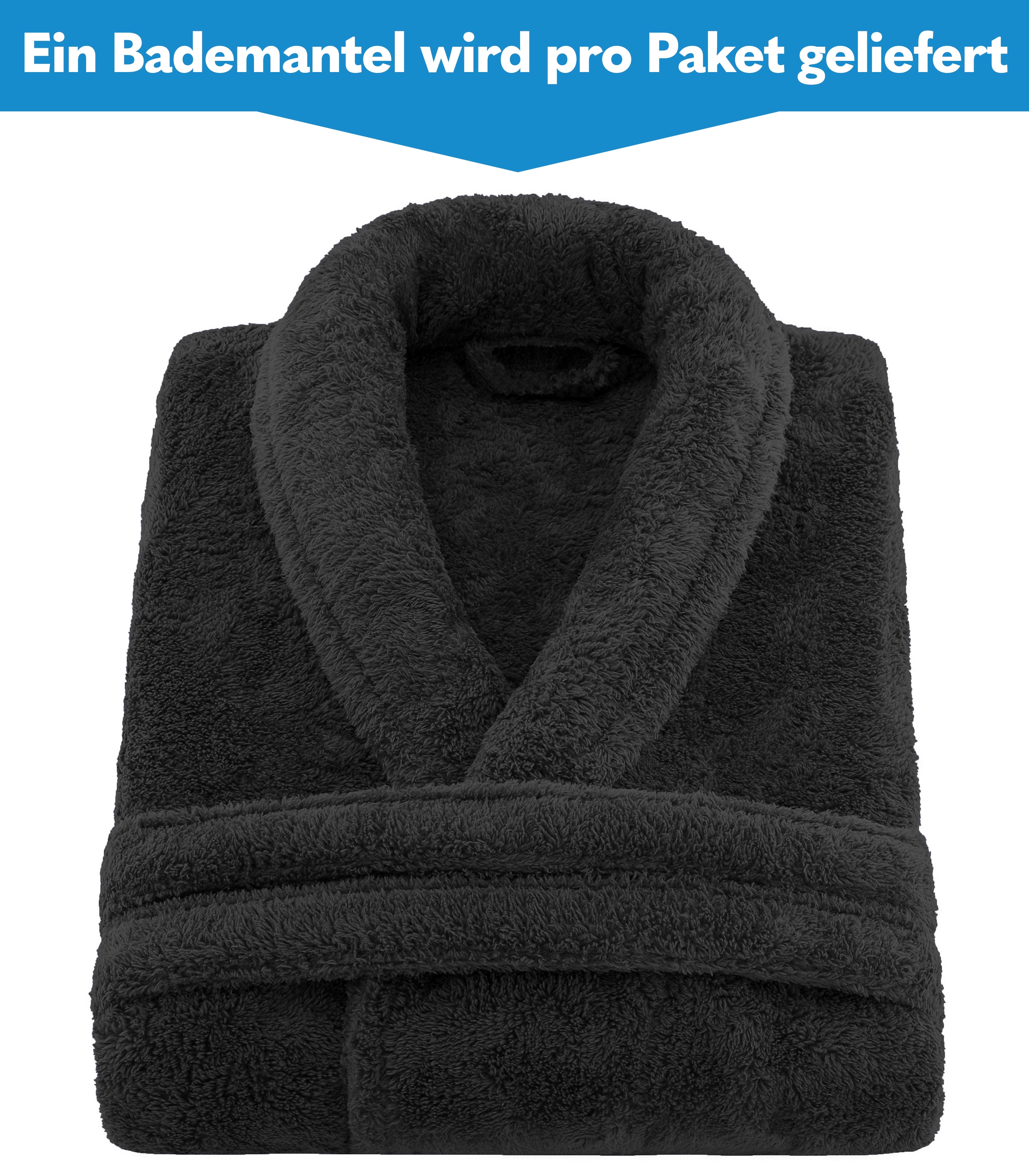 HAMMETEX Bademantel »Bademantel unisex, ultraweicher & flauschiger Fleecemantel« Packung,  ideal für Sauna & Spa, Hotelbademantel, Morgenmantel