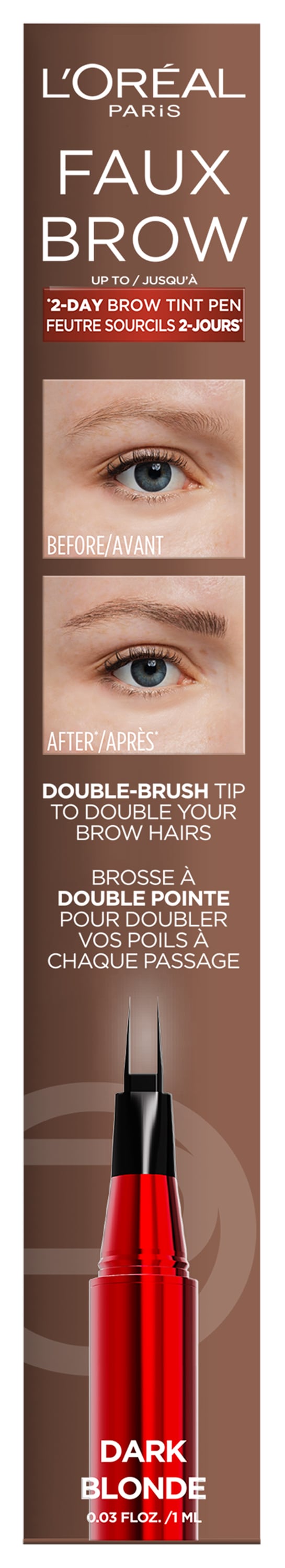 L'ORÉAL PARIS Augenbrauen-Stift »INFAILLIBLE BROWS FAUX BROW AUGENBRAUENSTIFT« für doppeltes Augenbrauenvolumen