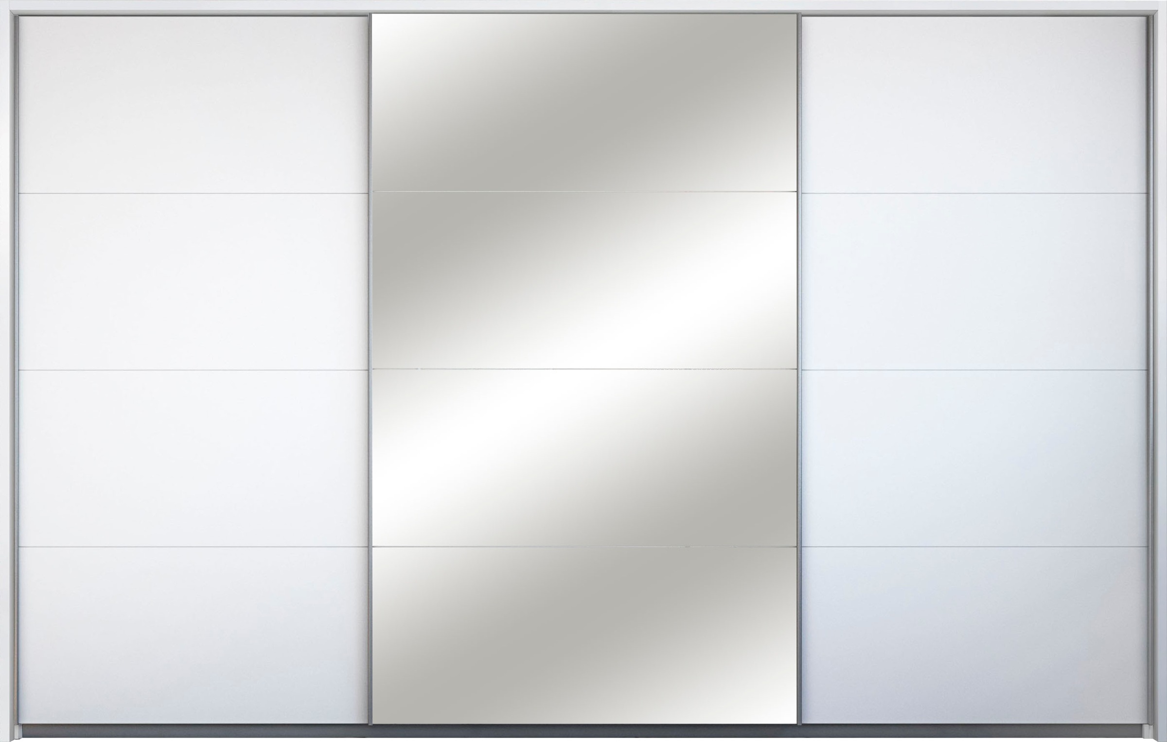 rauch Schwebetürenschrank »Kleiderschrank Schrank Garderobe Wäscheschrank TOMA mit Passepartout« Breiten 211/278/323/368 cm, Höhen 214/233 cm inkl. Passepartout,  inkl. Regaleinsatz sowie zusätzlichen Einlegeböden MADE IN GERMANY