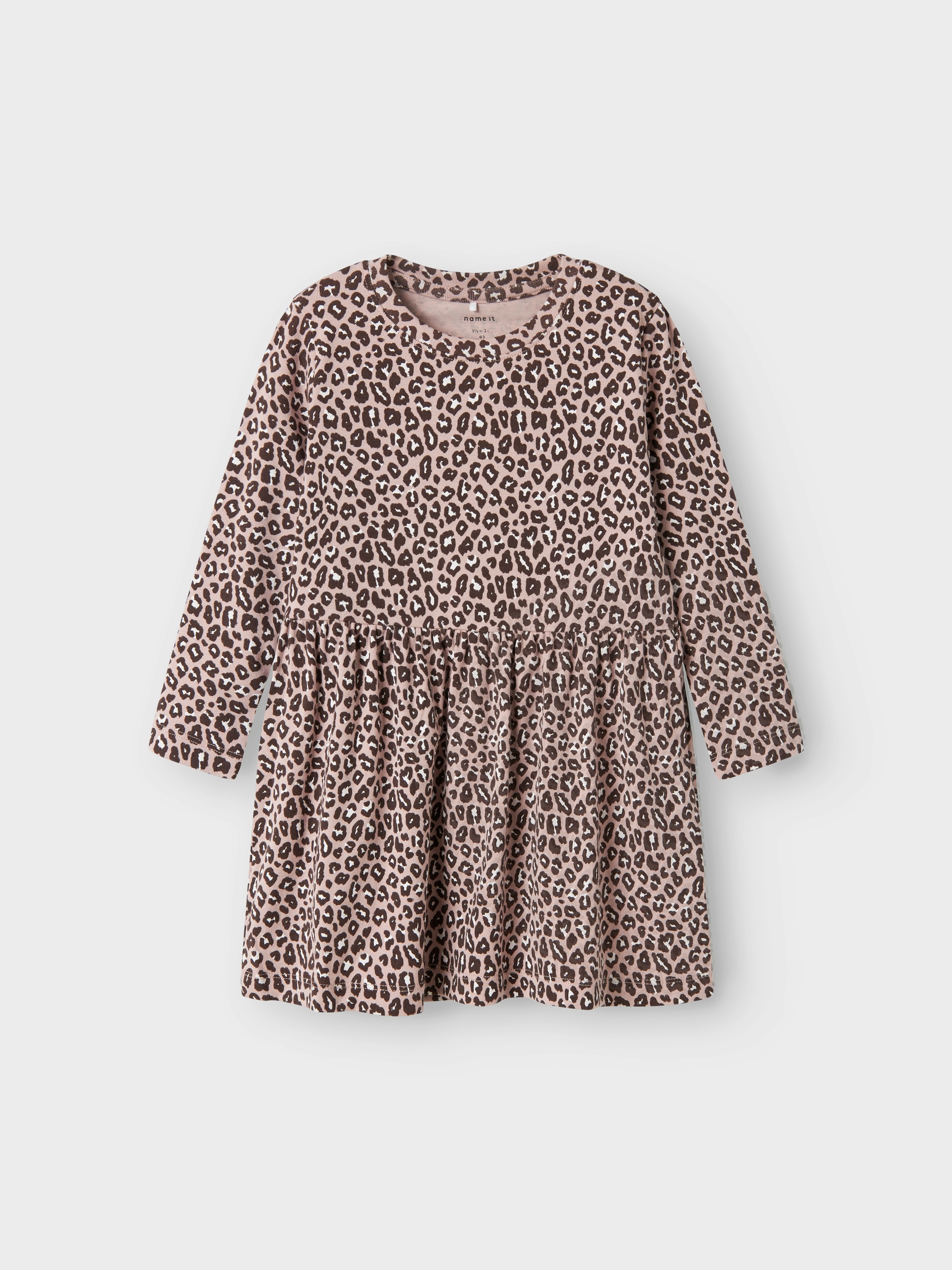 Name It Mädchen Minikleid »NMFLEOANA M LS DRESS« in lila, Größe 116