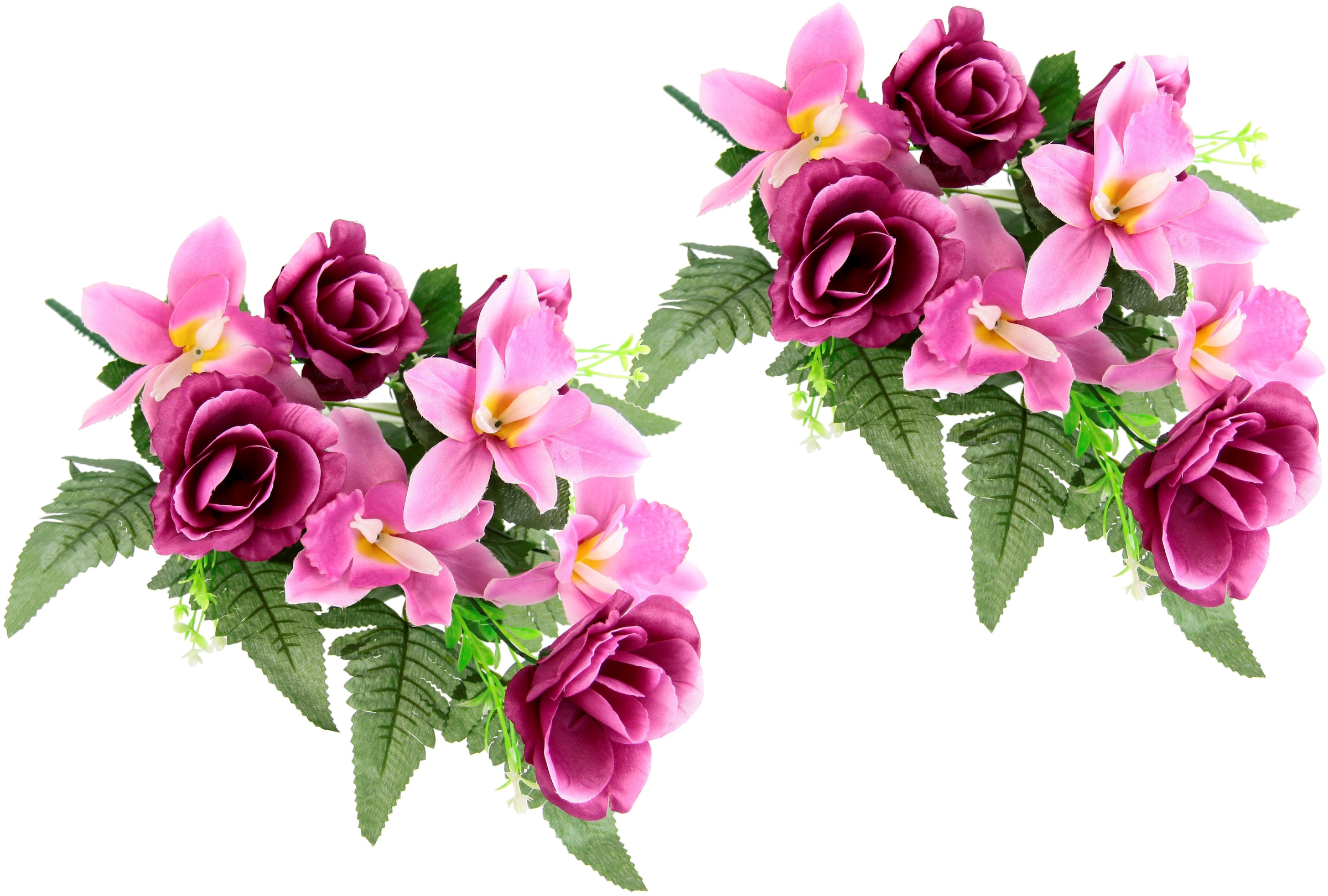 Orchideen oder Set »Bouquet OTTO bei Kunstblume Rosen«, Blumen Stellen zum Legen aus und Kunstblumenstrauß bestellen I.GE.A. Künstliche 2er