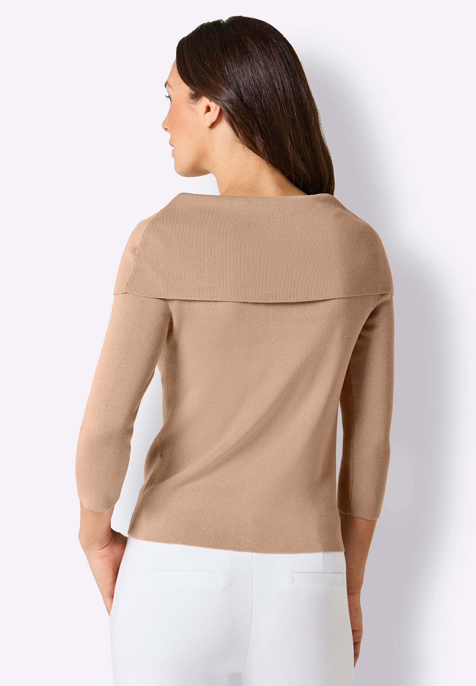 creation L Strickpullover »Seiden-Mix-Pullover Carmenpullover im hochwertigen Seiden-Mix«