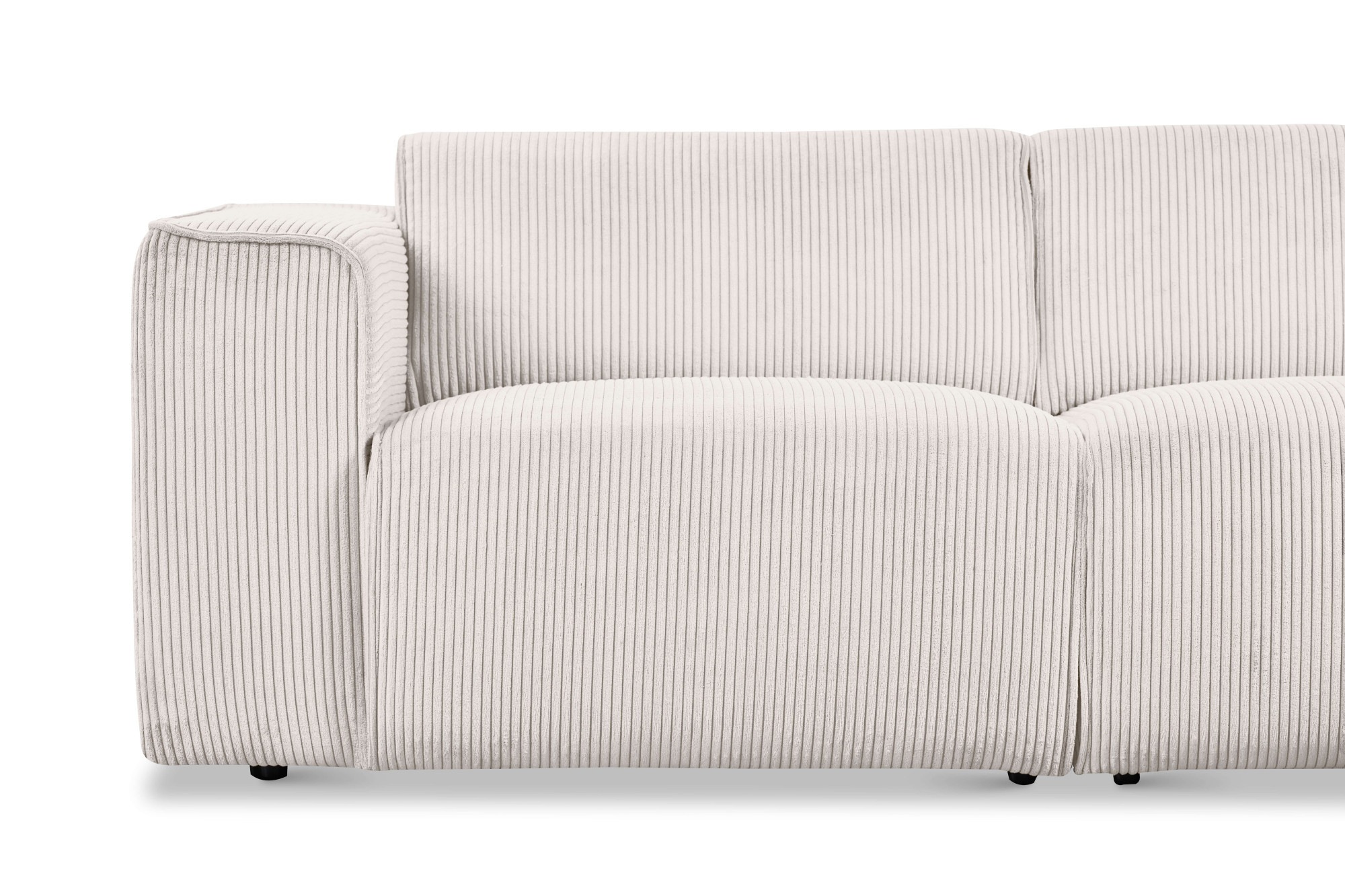 andas Ecksofa »Noord«, L-Form, mit Kedernaht, Breite 281 cm, Cord, Struktur, Webstoff