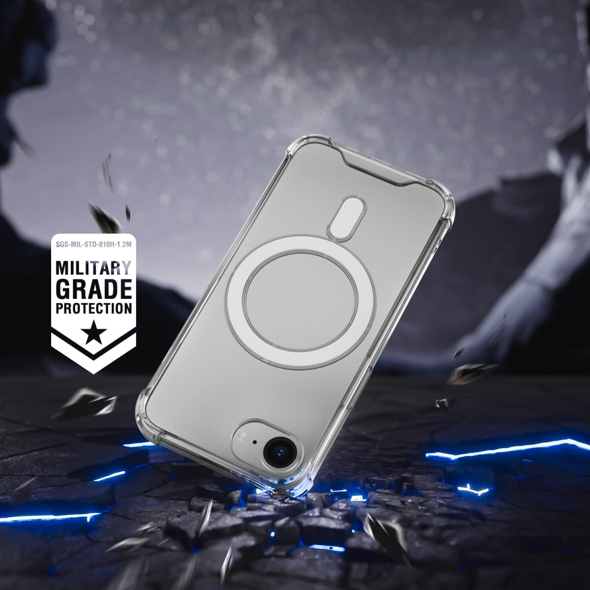 4smarts Handyhülle »Hybrid Case Ibiza für Apple iPhone SE (4. Gen)«, Backcover, Schutzhülle, Handyschutzhülle, Case, Schutzcase, stoßfest