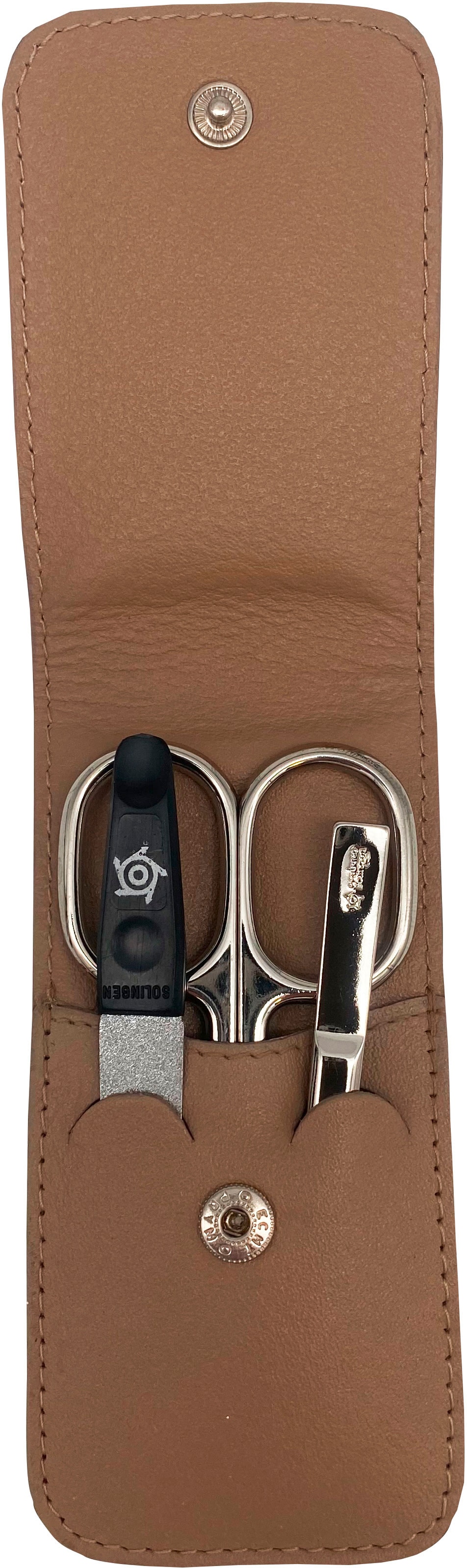 PFEILRING Maniküre-Etui, (3 tlg.), Nappaleder
