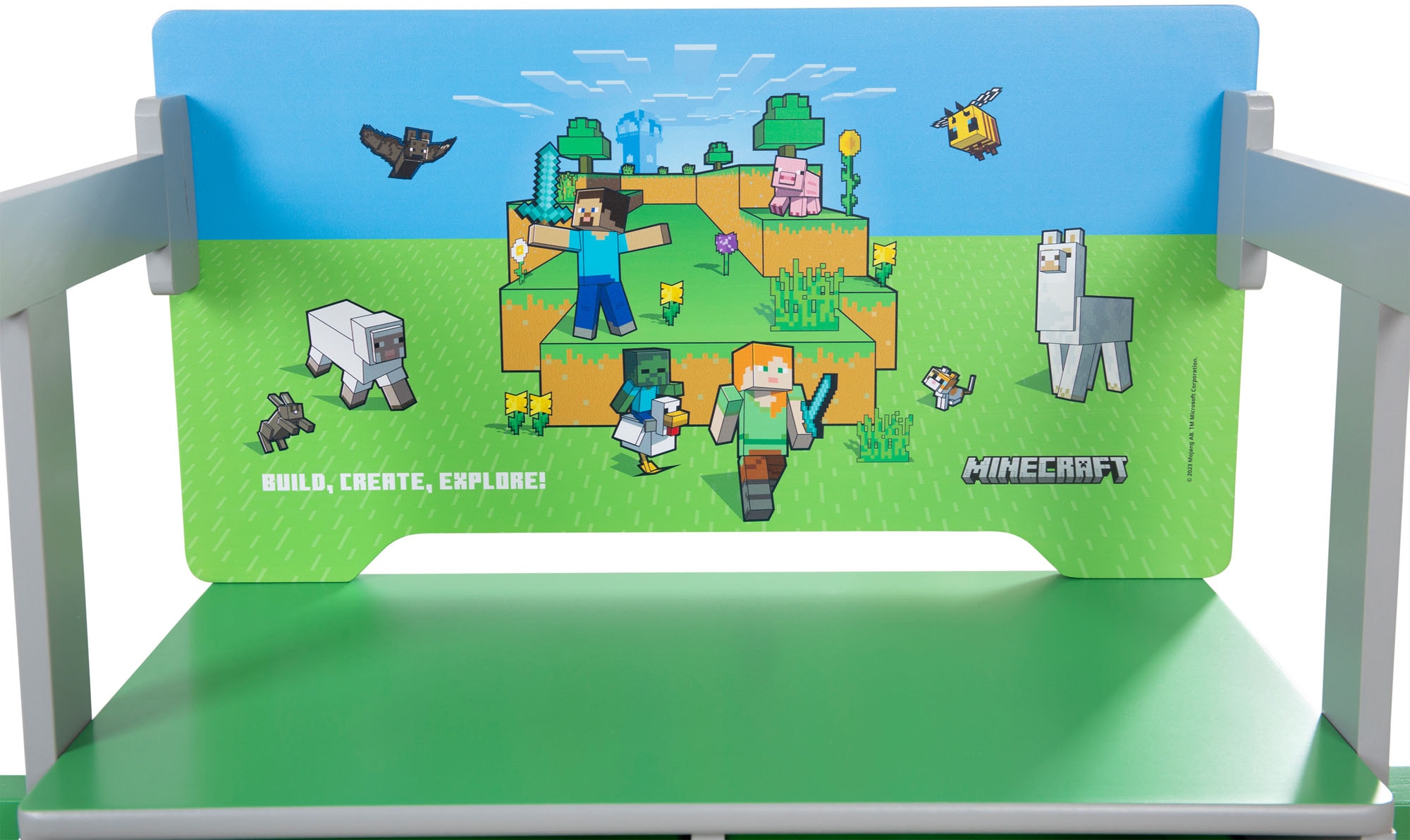 Phoenix Sitzbank »Minecraft Spielbank« 3 Stk. tlg. umklappbar zu einer Spielebank mit Tisch