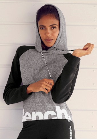 Bench. Kapuzensweatshirt, mit farblich abgesetzten Ärmeln und Logodruck kaufen