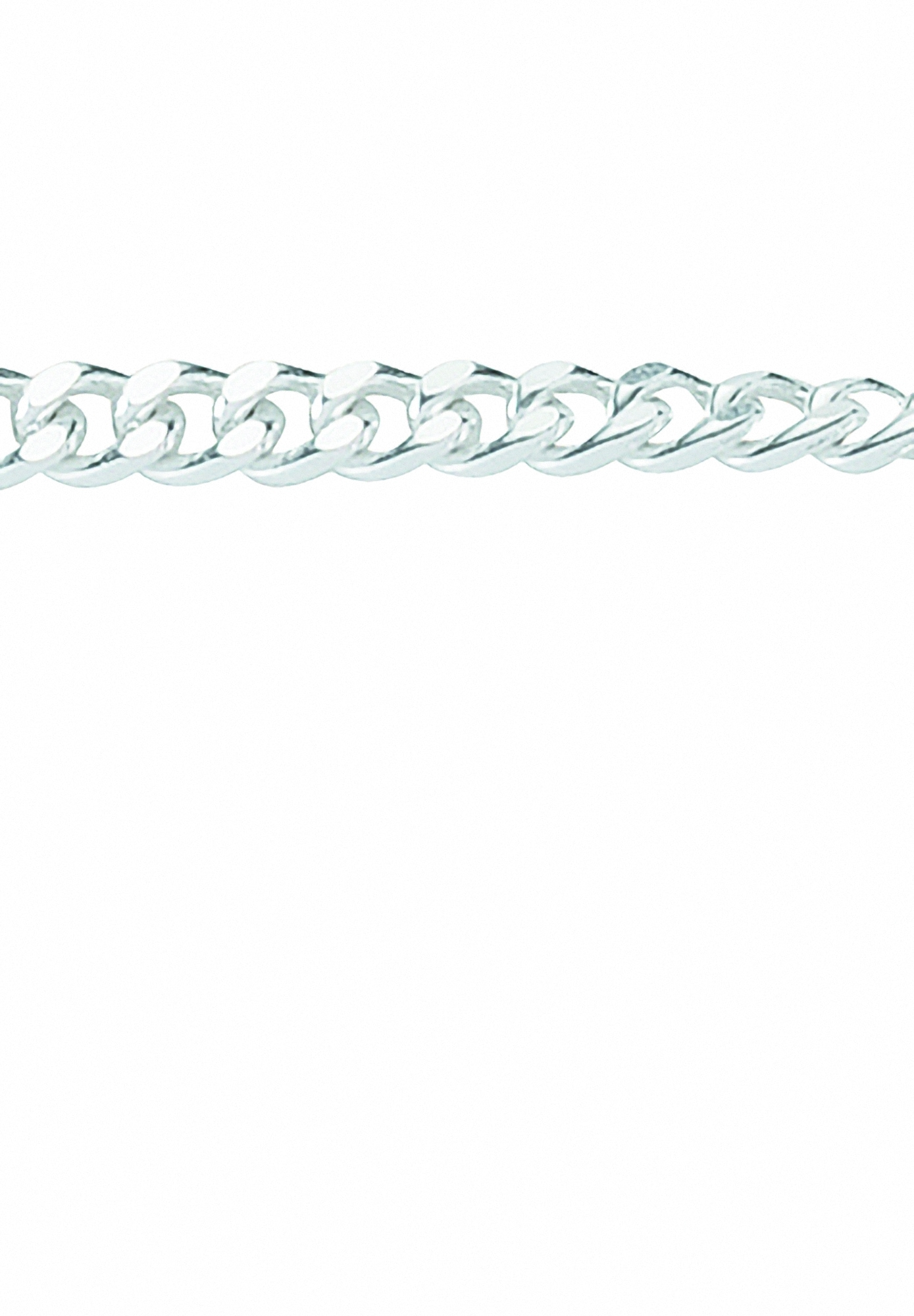 Adelia´s Silberarmband »925 Silber Flach Panzer Armband 14 cm Ø 2,1 mm«
