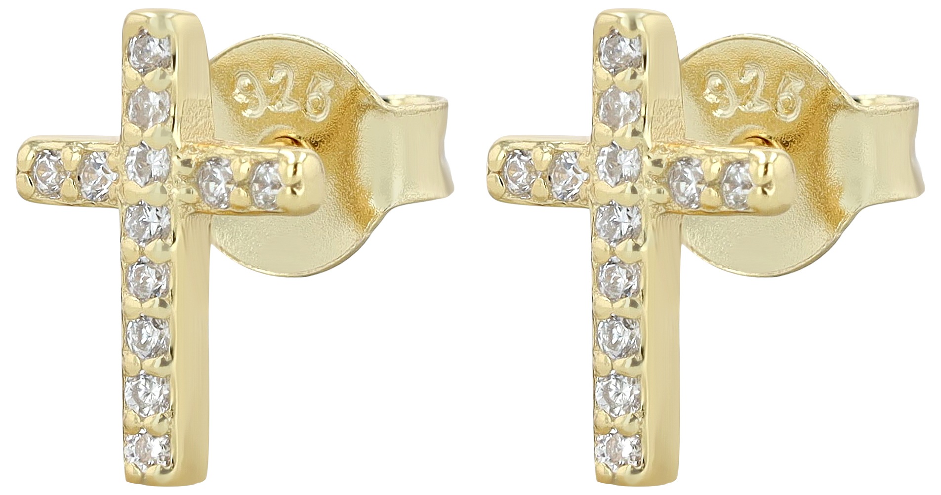 Adelia´s Paar Ohrstecker »Damen Ohrringe ¿ Ohrstecker aus 925 Silber mit Zirkonia«