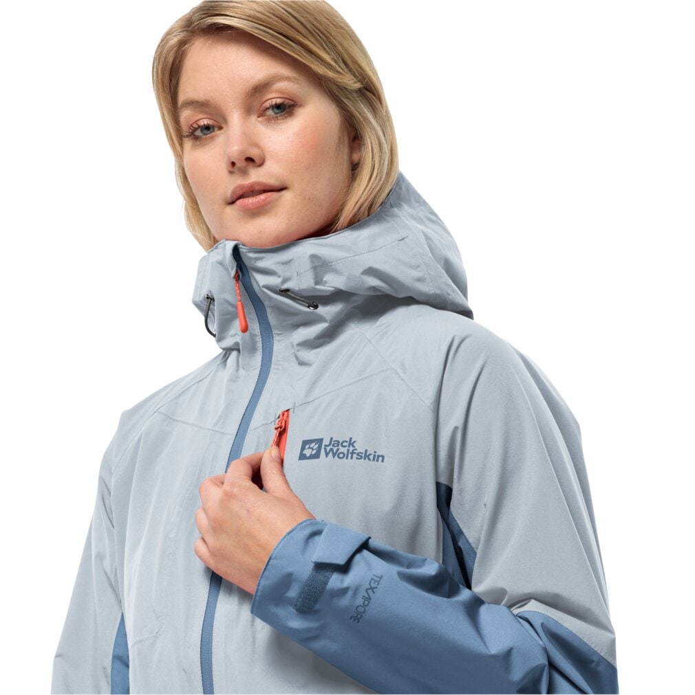 Jack Wolfskin Funktionsjacke »EAGLE PEAK 2L JKT W«, mit Kapuze, wasserdicht, winddicht, atmungsaktiv