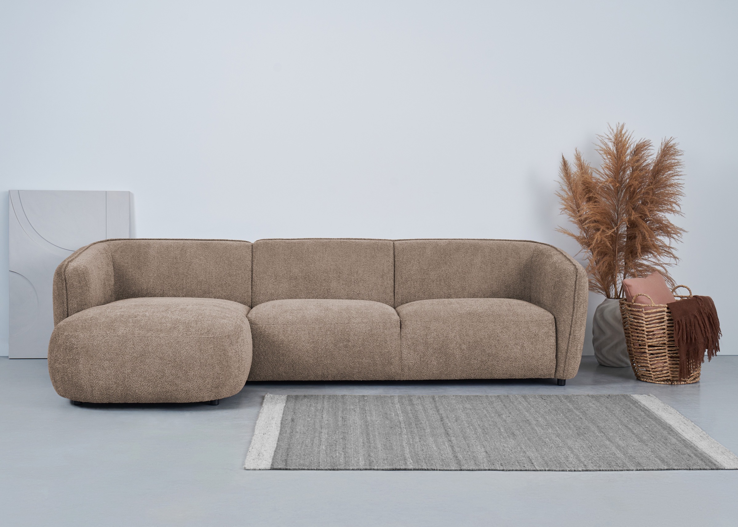 Home affaire Ecksofa »Ostrup« schlichtes modernes Design, in verschiedenen Farben