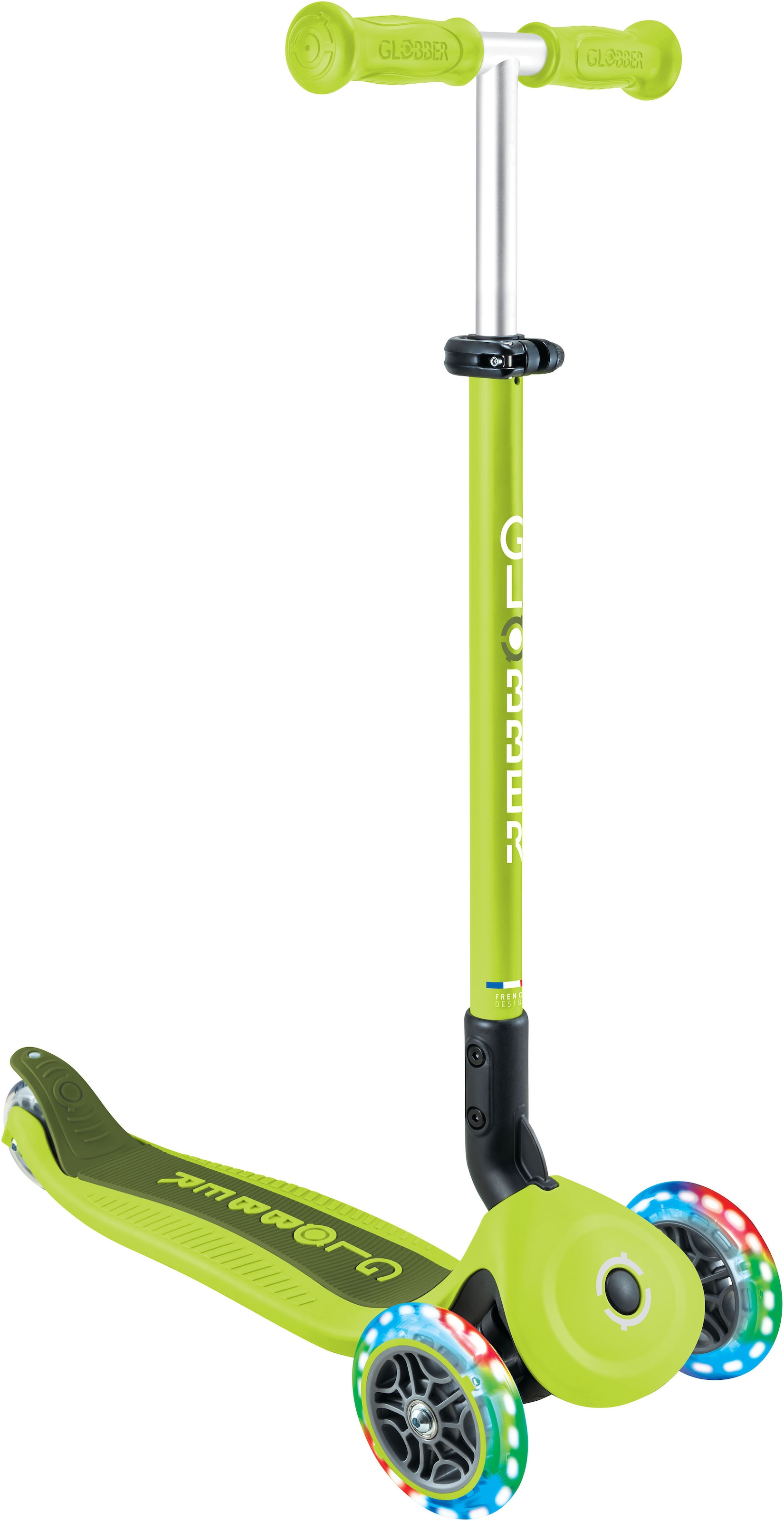 Globber Tretroller »GO-UP ACTIVE LIGHTS mit Leuchtrollen« Dreirad, Laufrad und Scooter