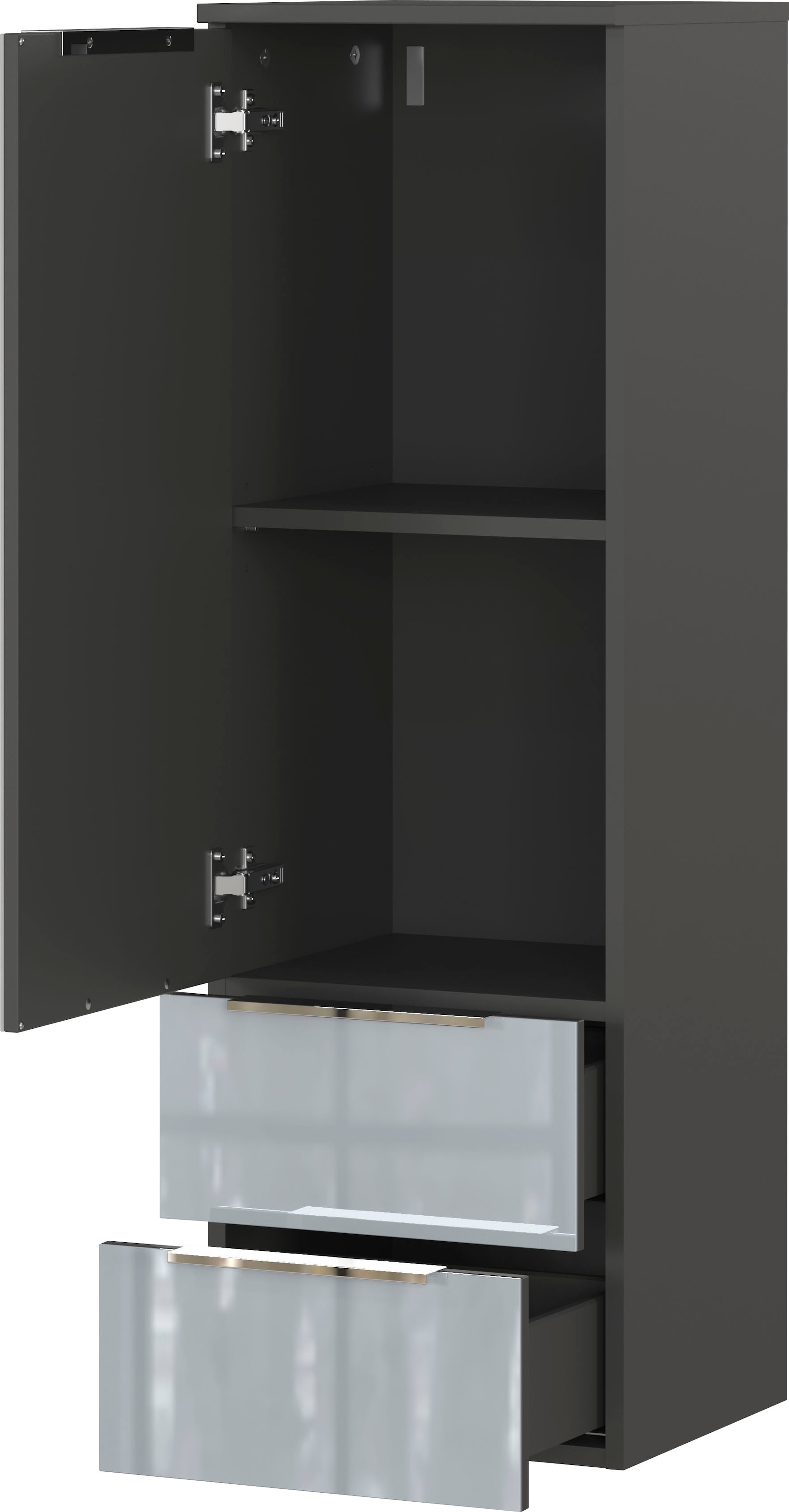 GERMANIA Badmöbel-Set »Oakland«, (5 St.), inkl. WT-Unterschrank, Spiegelschrank, Schrank, Mediumschrank u. Regal