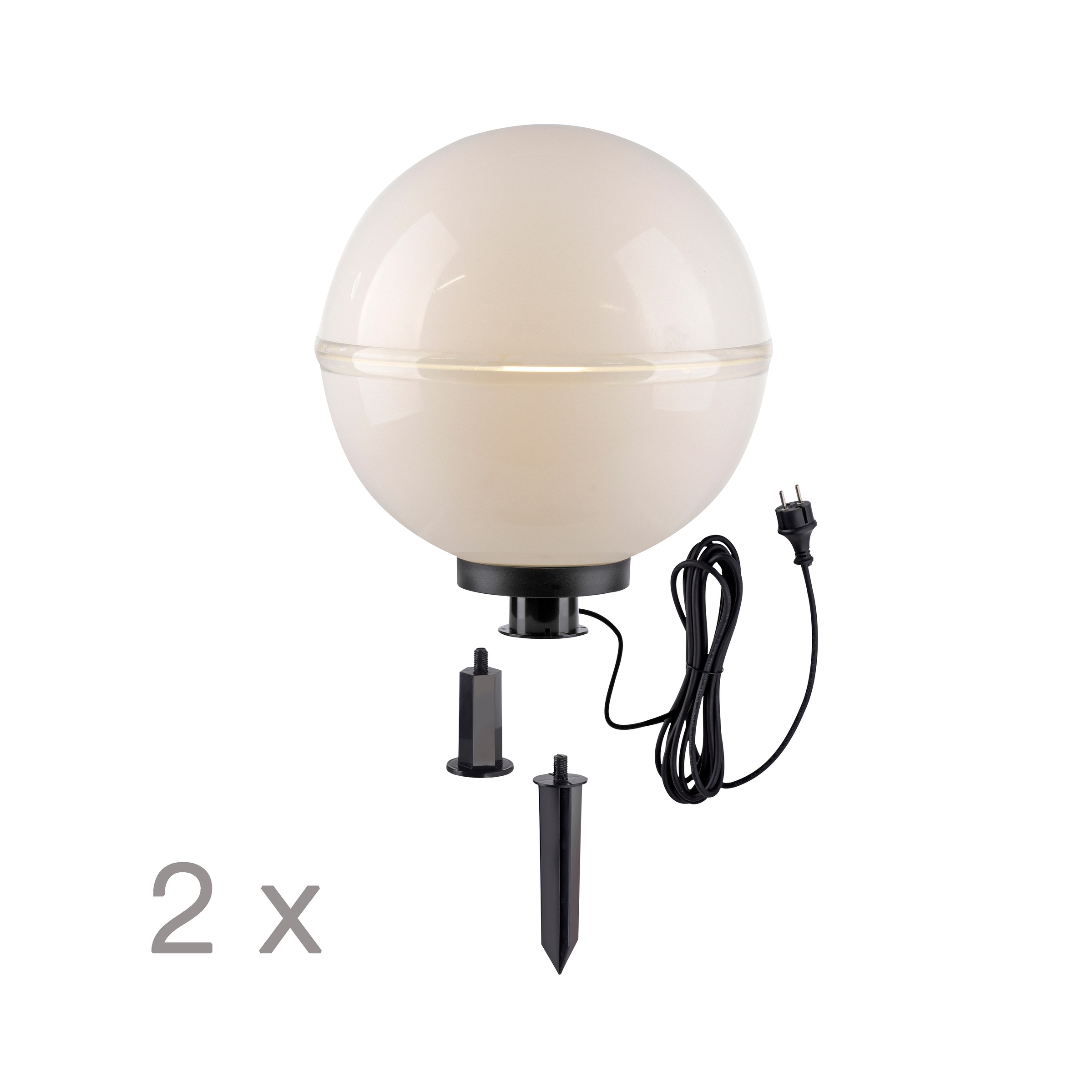 JUST LIGHT Kugelleuchte »HEMIS« E27 1 Stk. ExklusiveE27, IP44, IP44