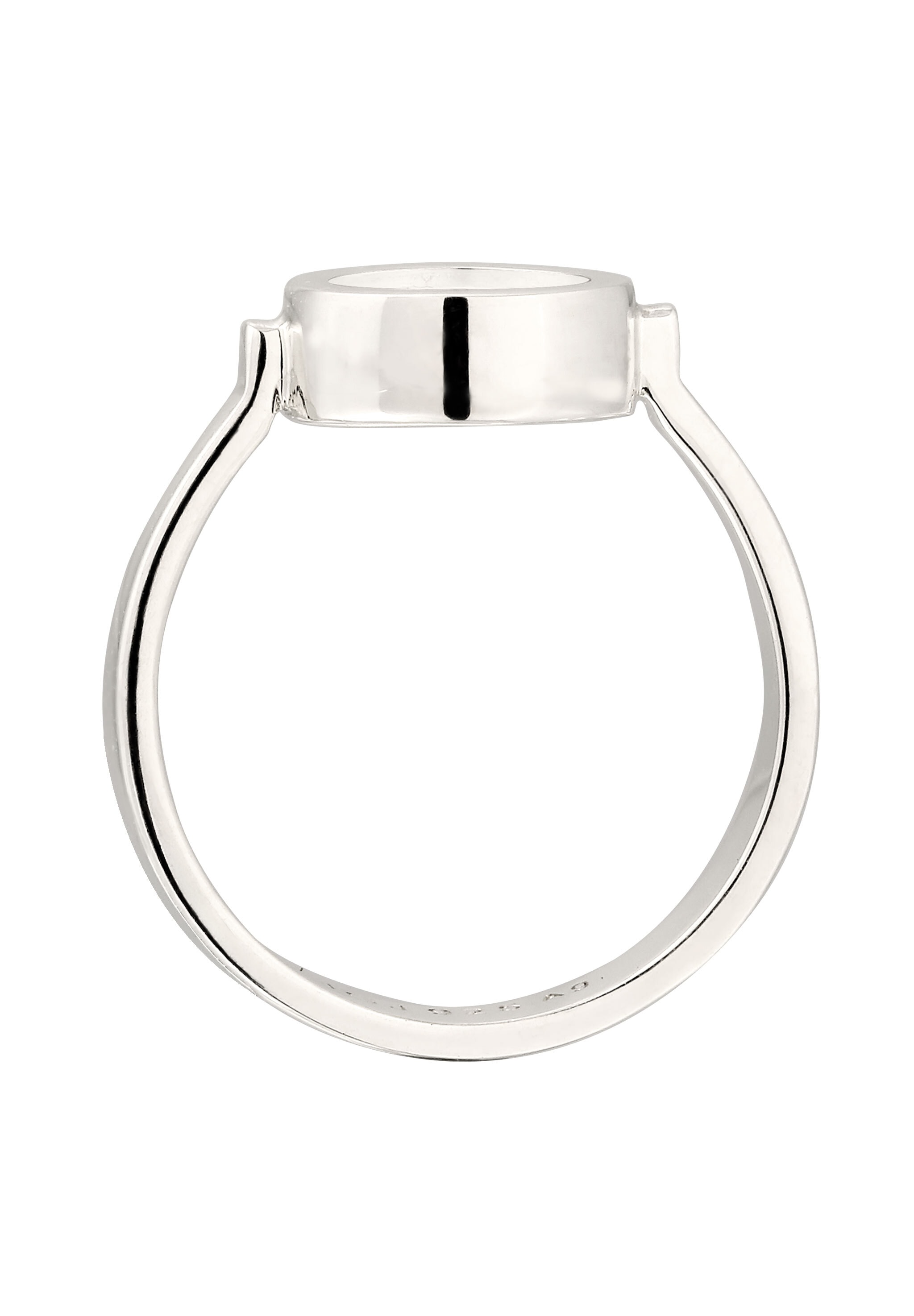 Elli Silberring »Ring Rock Crystal Rund Transparent 925 Sterling Silber«