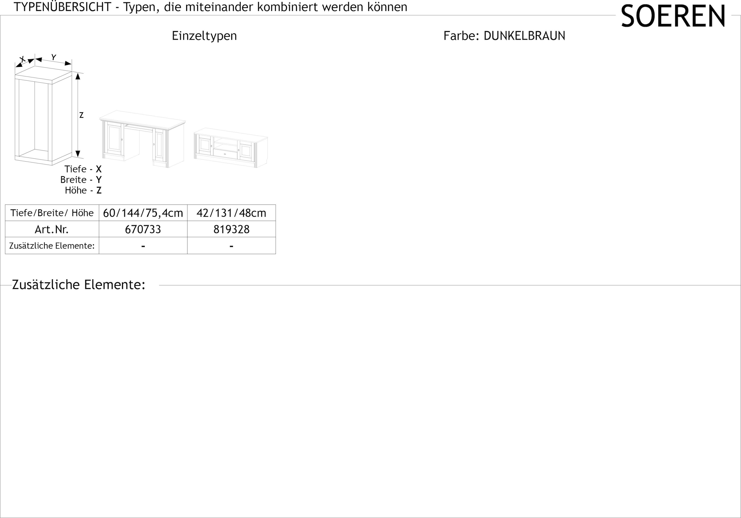 Home affaire TV-Board »Soeren«, aus massiver Kiefer, Breite 131 cm, stilvolles Design