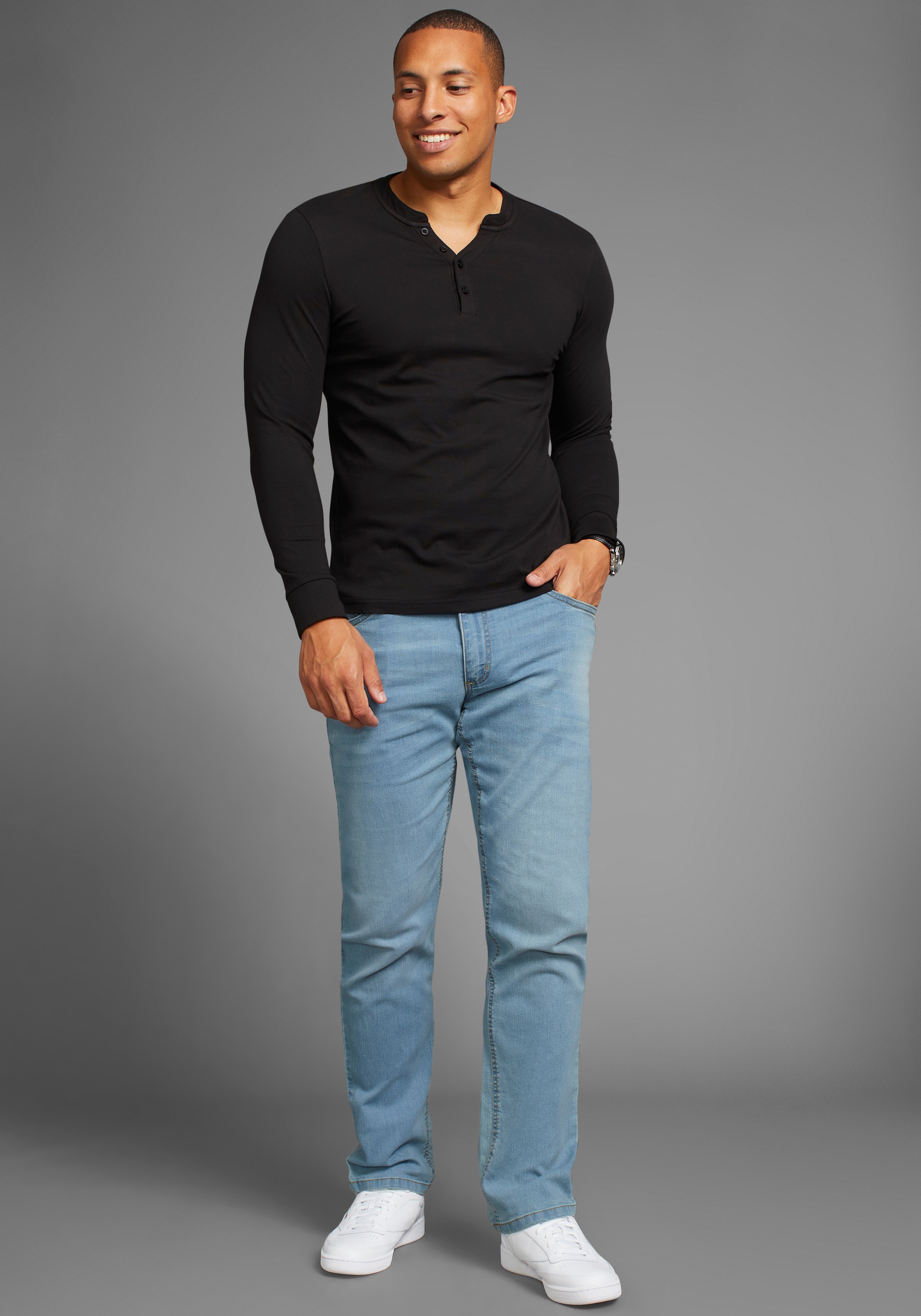 Arizona Dehnbund-Jeans »Paul«, elastischer Dehnbund, Comfort-Fit, gerader Beinschnitt