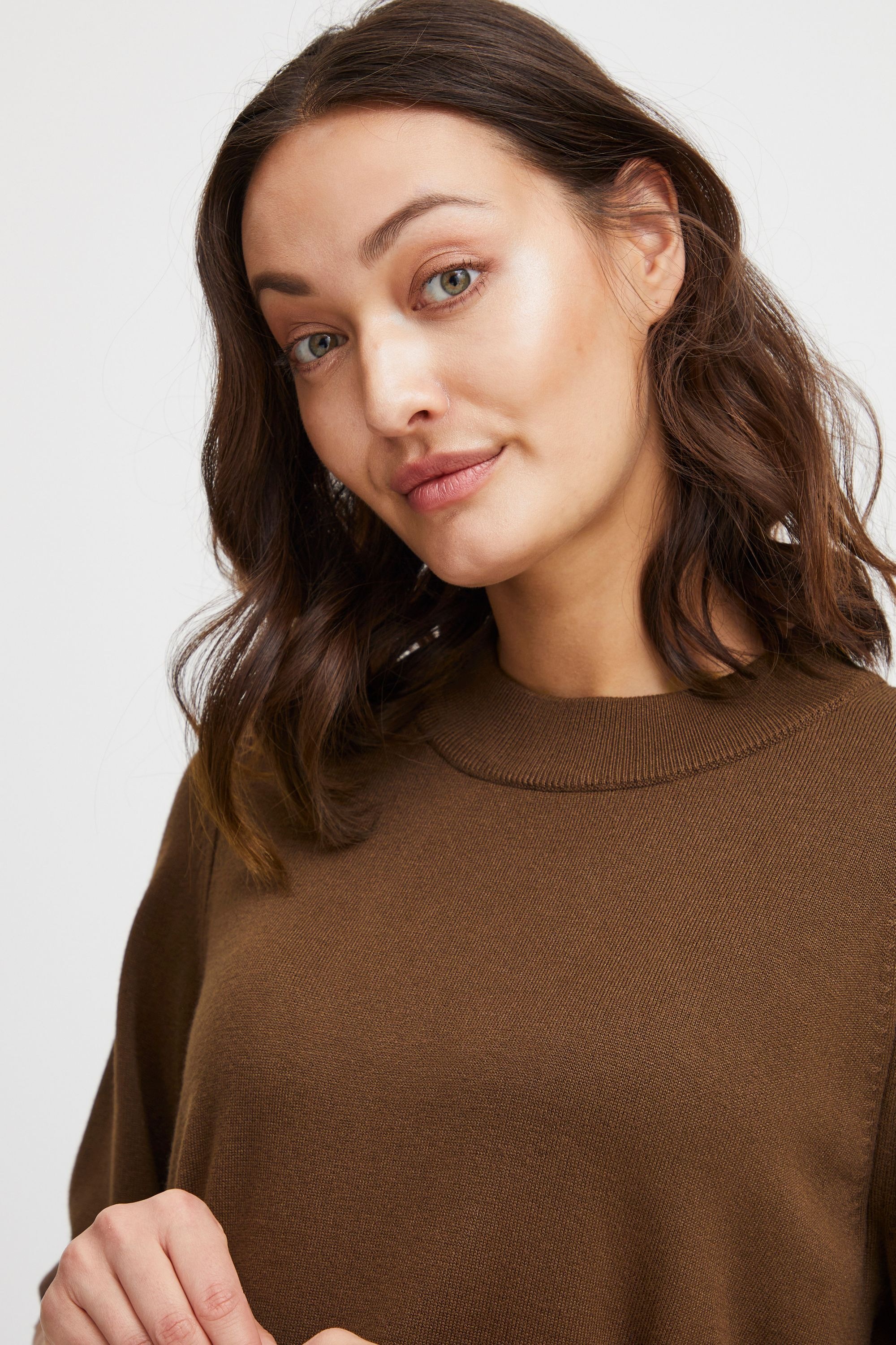 fransa Strickfleece-Pullover »Strickpullover FRBlume«
