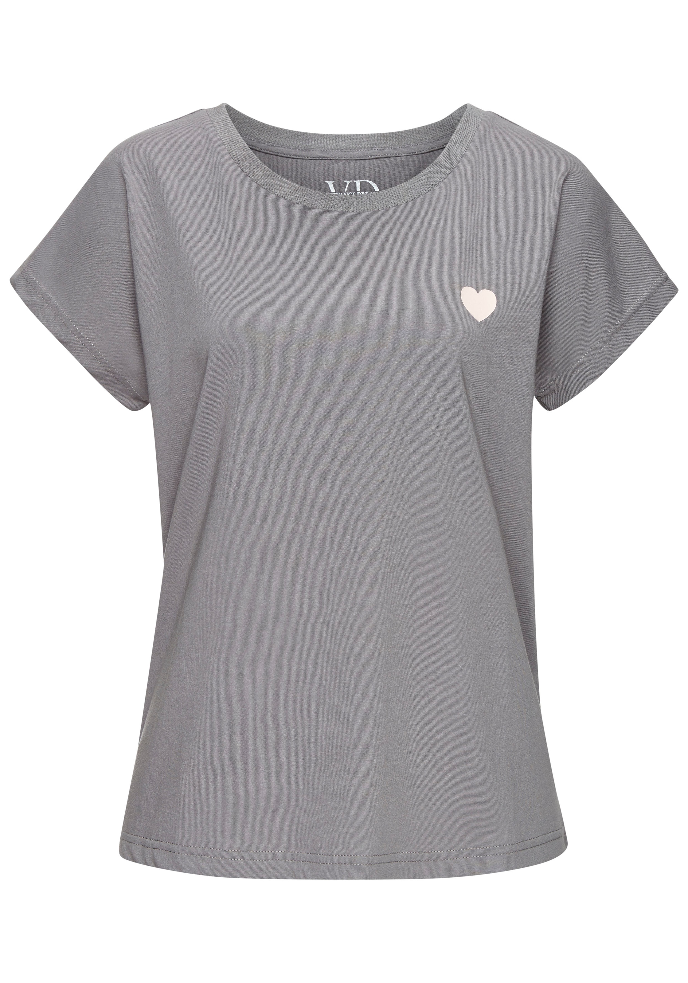 Vivance Dreams Pyjama Spar-Set, 2er Pack, 4 tlg. mit süßem Herzmuster