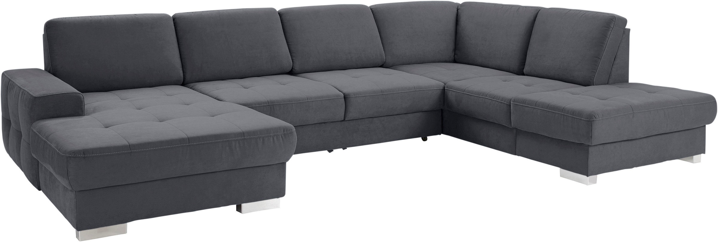 sit&more Wohnlandschaft »Santorini U-Form«, mit Federkern und Sitztiefenverstellung, wahlweise mit Bettfunktion