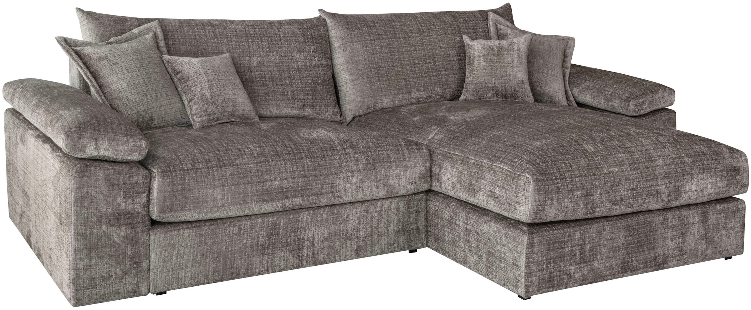 Home affaire Ecksofa »Soft&Cosy XXL L-Form - Breite 303 cm«, Mega-Sofa, Cord oder Chenille-Struktur, Federkern-Polsterung