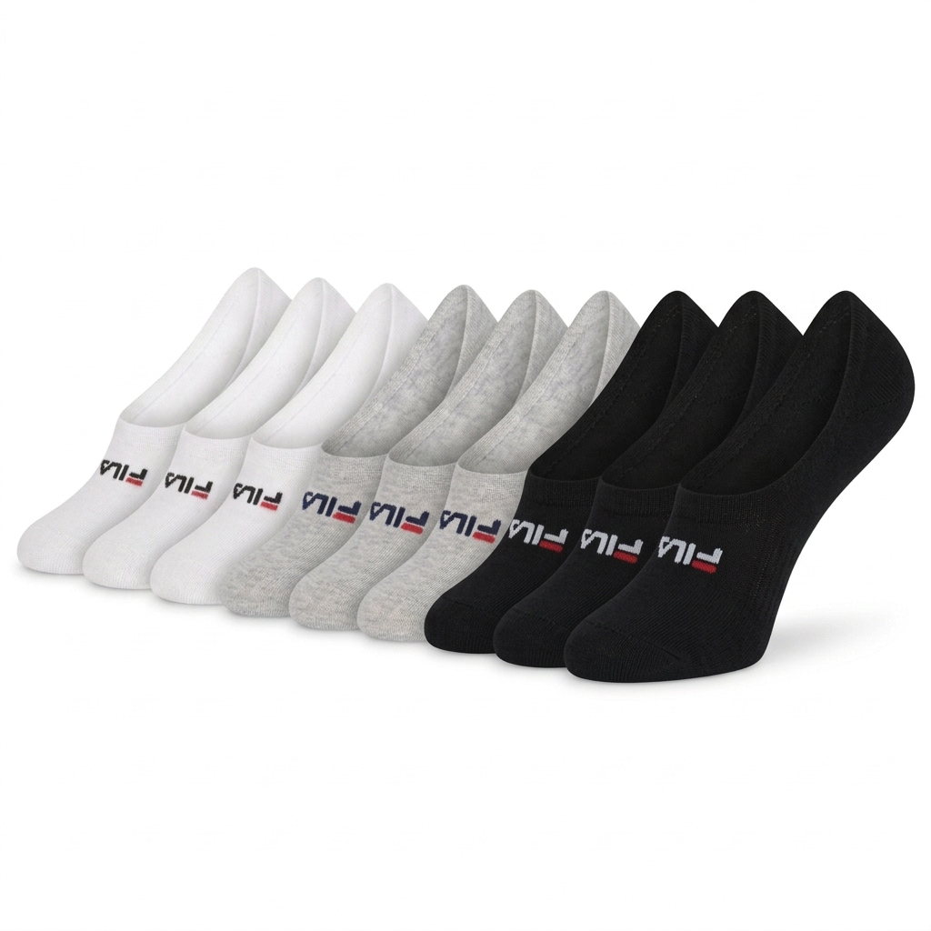 Fila Füßlinge »UNISEX GHOST SOCKS SILICONE HEEL INSIDE« 9 Paar,  mit Logo-Schriftzug