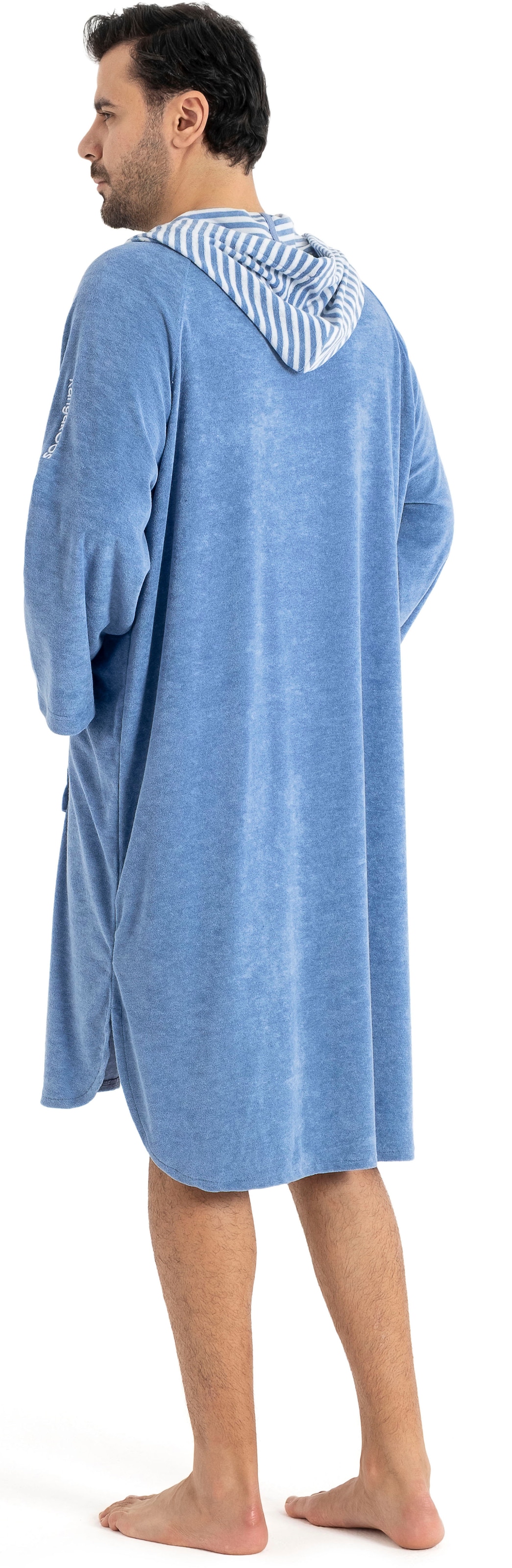 KangaROOS Badeponcho »Dalia Surfponcho, ideal für Sauna, Spa & im Urlaub« 1 Stk. weich, Uni-Farben mit Streifen, leicht, Unisex, für Damen und Herren