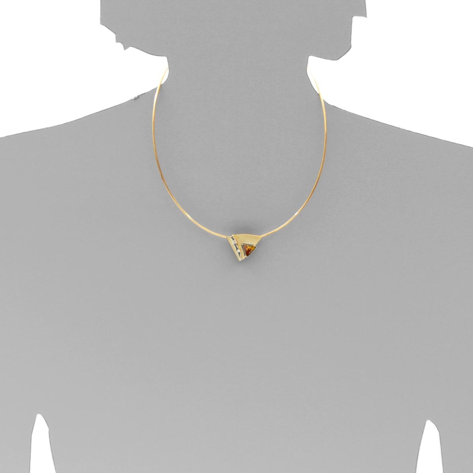 OSTSEE-SCHMUCK Kettenanhänger »- Gleiter-Benita - Gold 585/000 - Bernstein/Brillant«