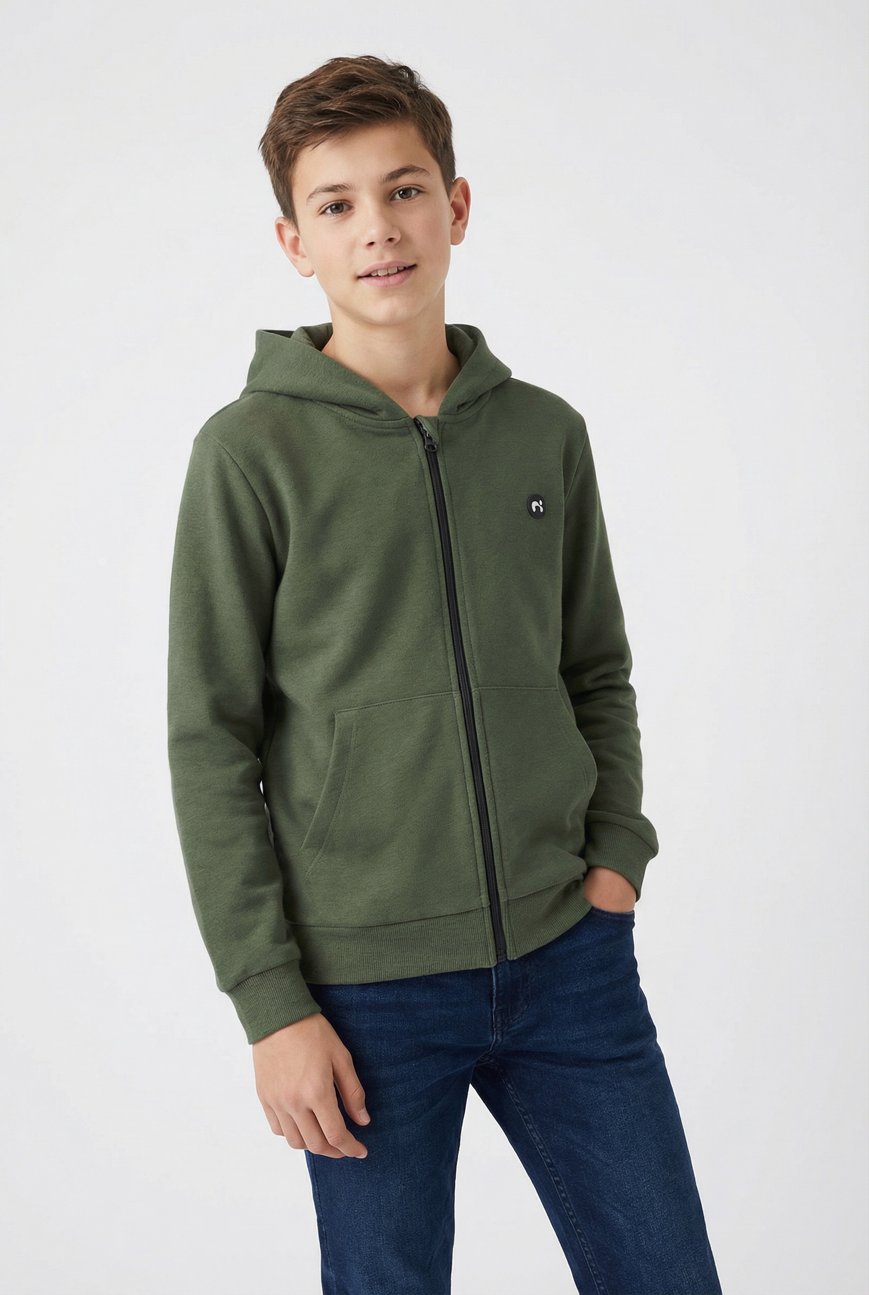 Name It Kapuzensweatjacke »NKMVIMO LS SWEAT CARD BRU NOOS«