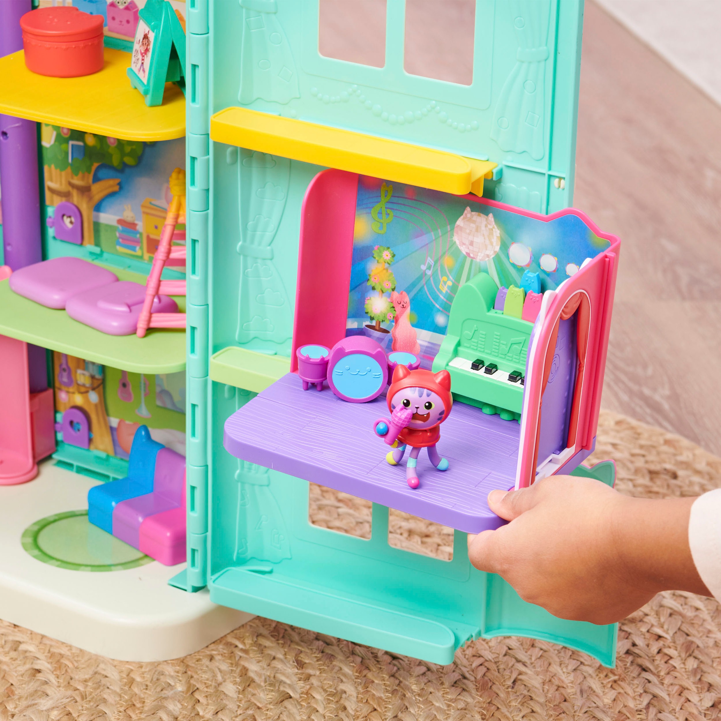 Spin Master Spielwelt »Gabby's Dollhouse – Deluxe Room – DJ Catnip's Musikzimmer«