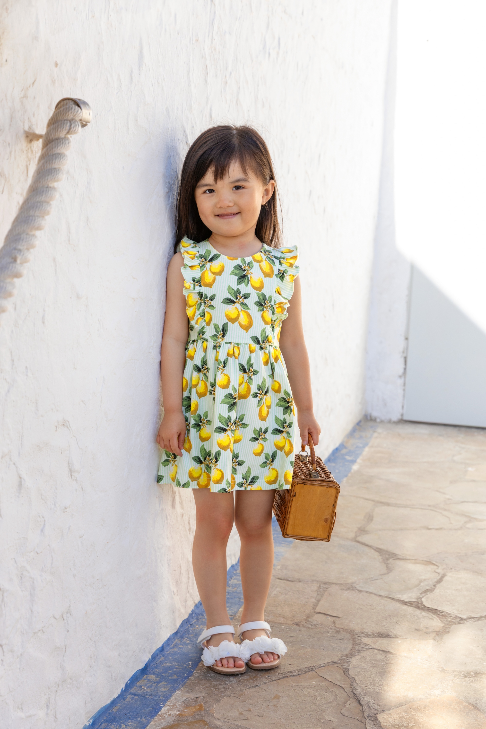 Blue Seven Jerseykleid »Blue Seven Mädchen Kleid mit Zitronen Druck«