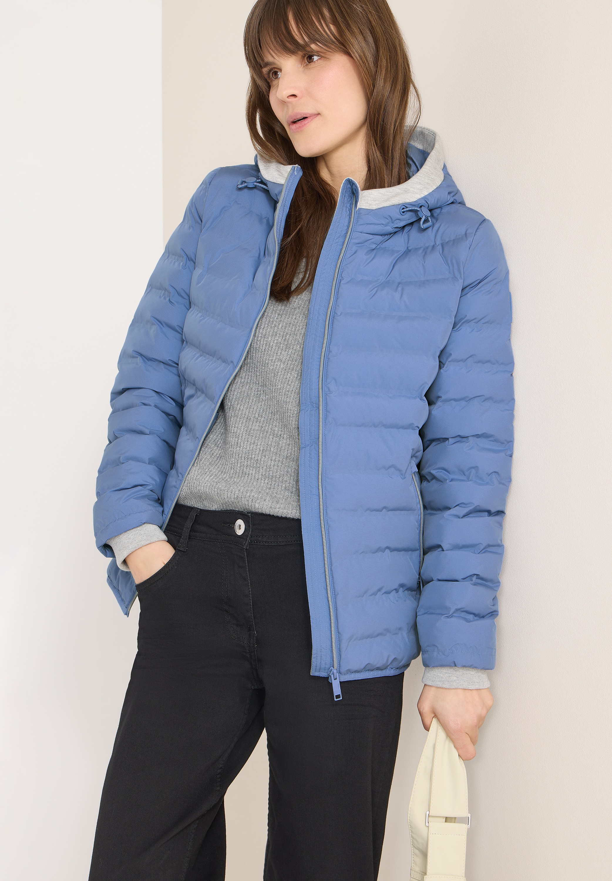 Cecil Steppjacke ohne Kapuze in Welded-Optik