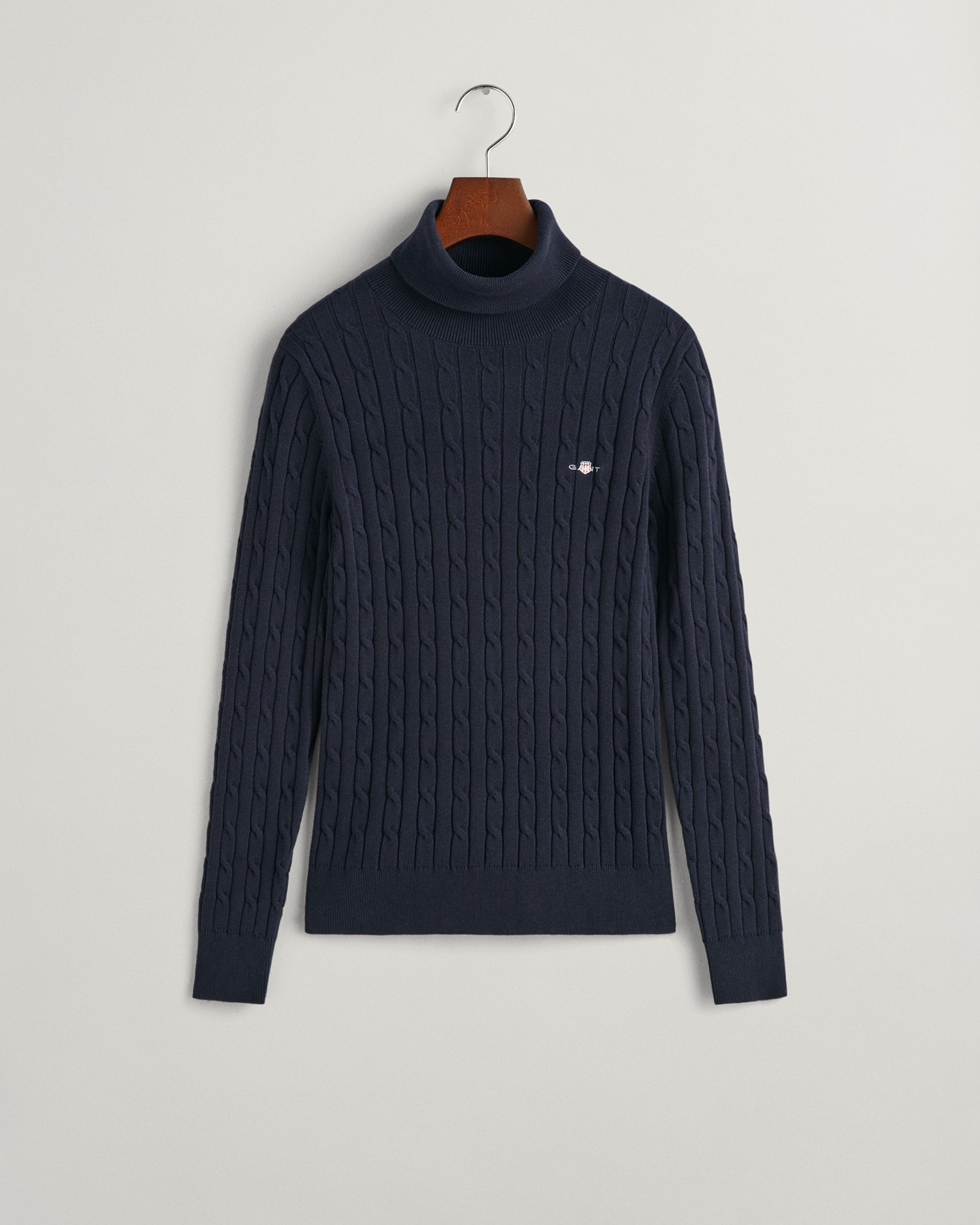 Gant Rollkragenpullover »STRETCH COTTON CABLE TURTLENECK«, mit Zopfmuster